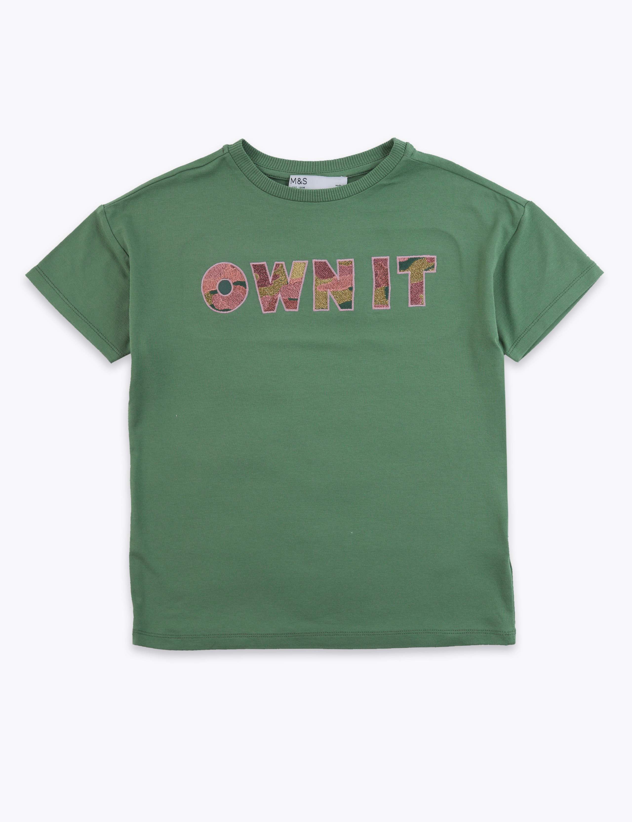 Own It Slogan T-Shirt (6-16 Years) 2 of 4