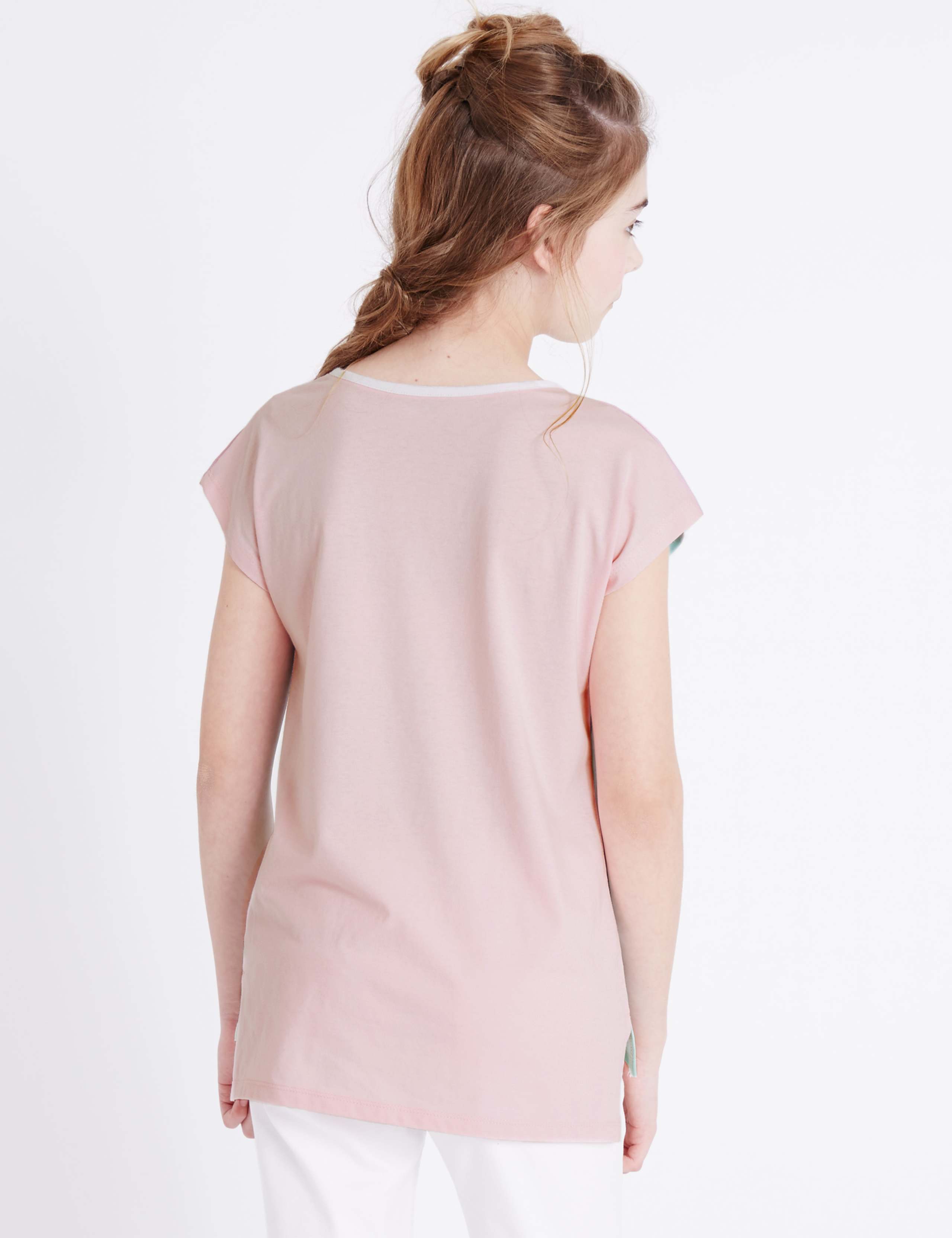 Printed Cap Sleeve Top (3-14 Years) 3 of 5