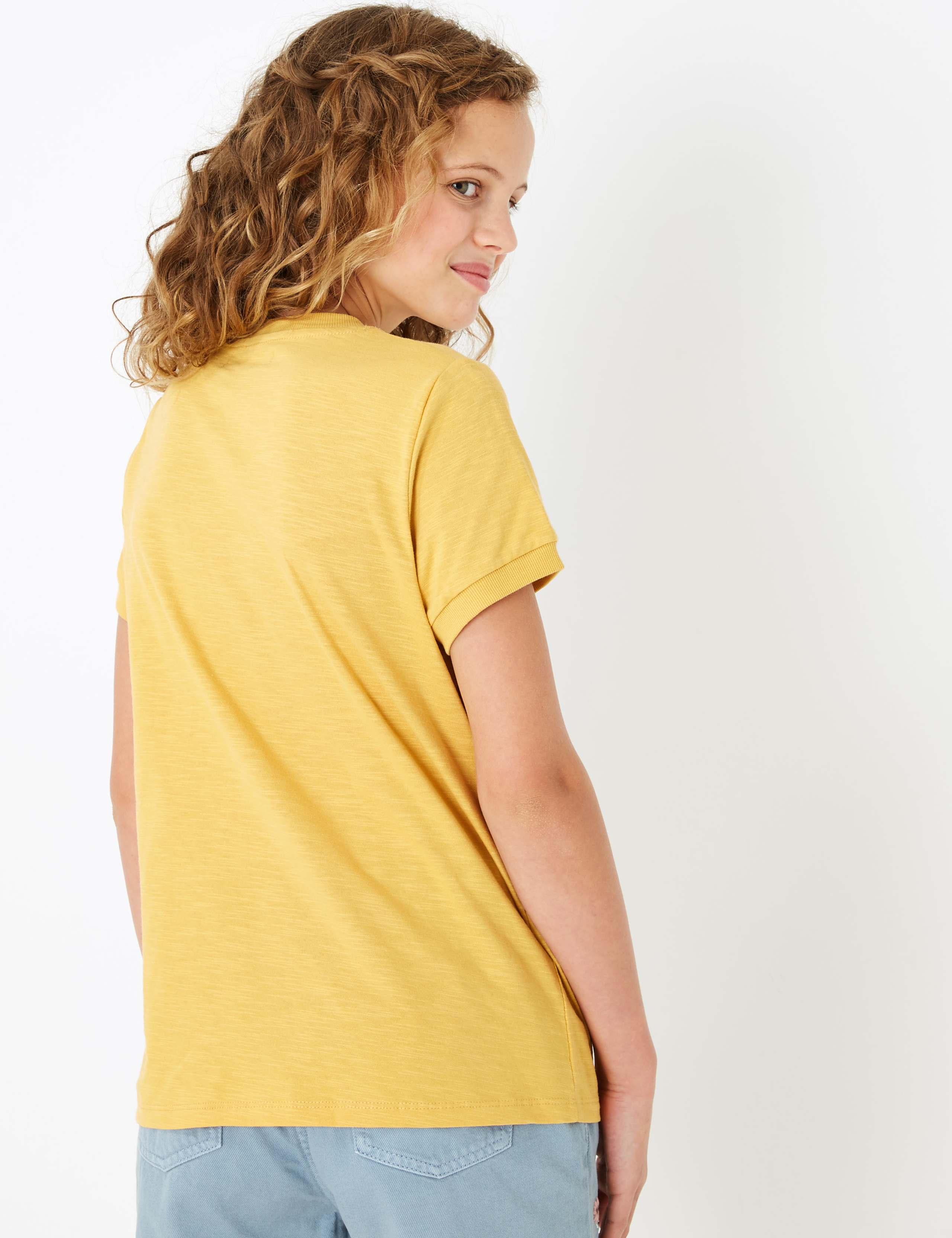 Cotton Wild Flower Slogan T-Shirt (6-16 Yrs) 4 of 4