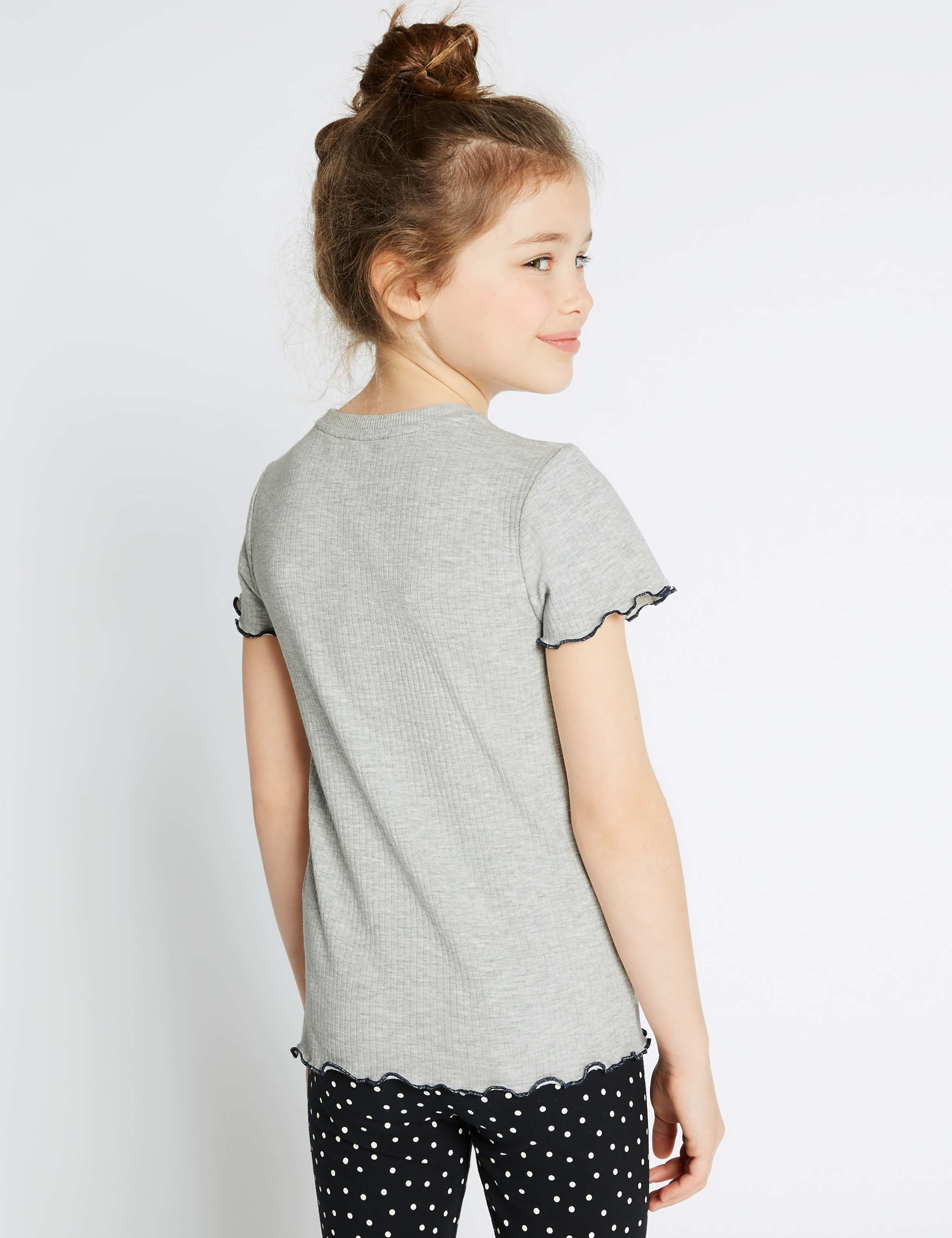 Tres Bien Slogan Ribbed T-Shirt (3-16 Years) 3 of 3