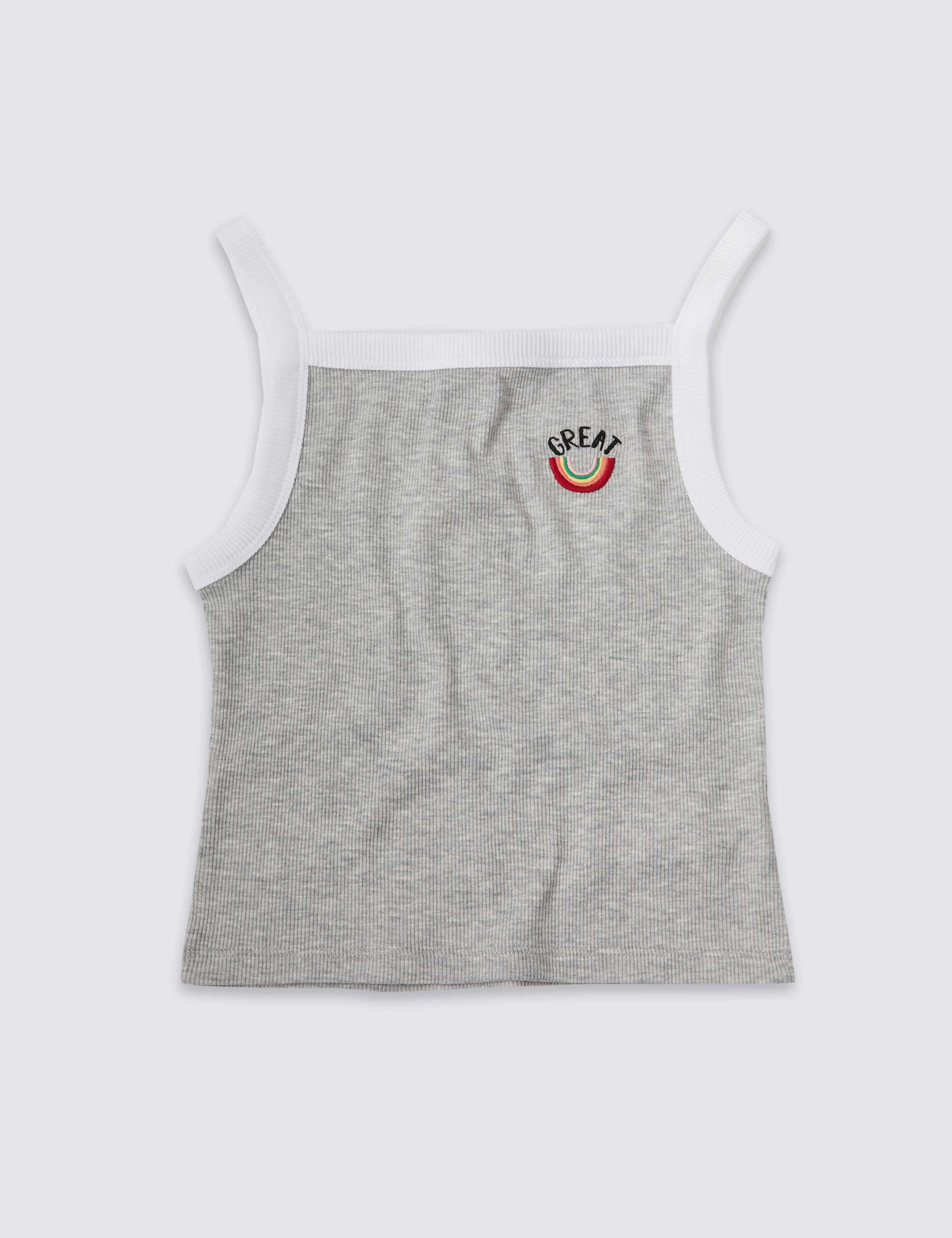 Rainbow Embroidered Vest Top (3-16 Years) 2 of 3
