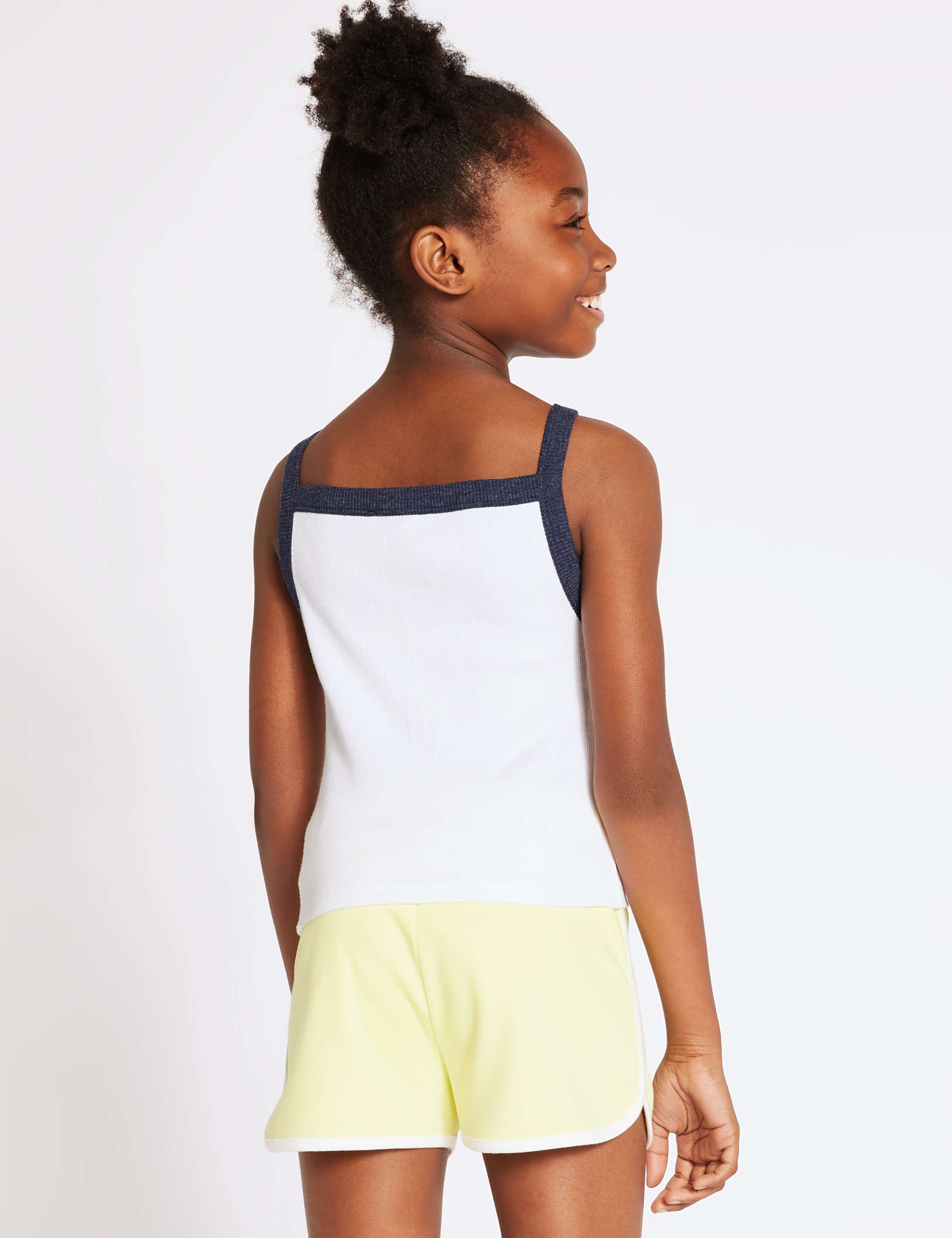 Pure Cotton Embroidered Vest Top (3-16 Years) 3 of 3