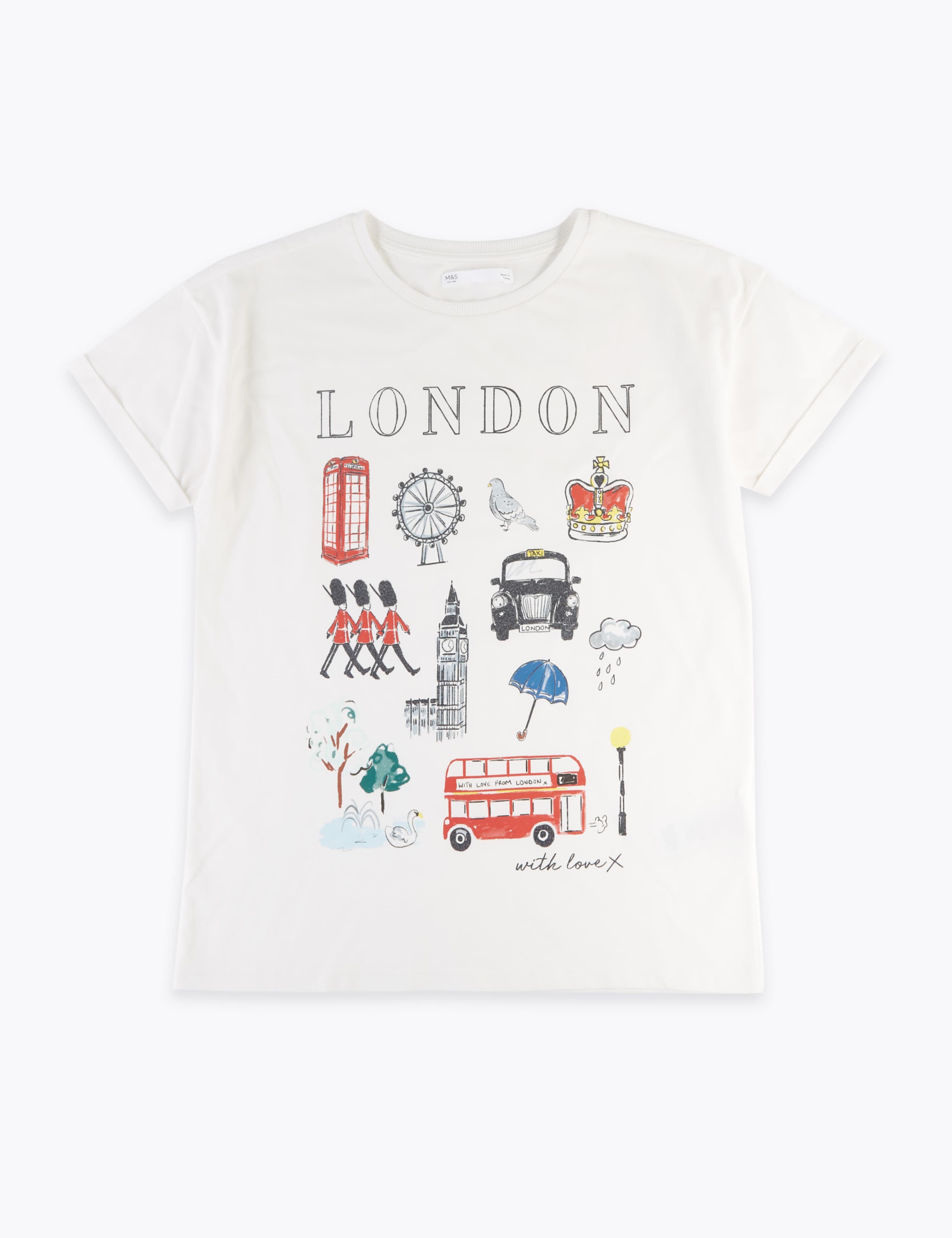Cotton London Design T-Shirt (2-16 Yrs) 2 of 4