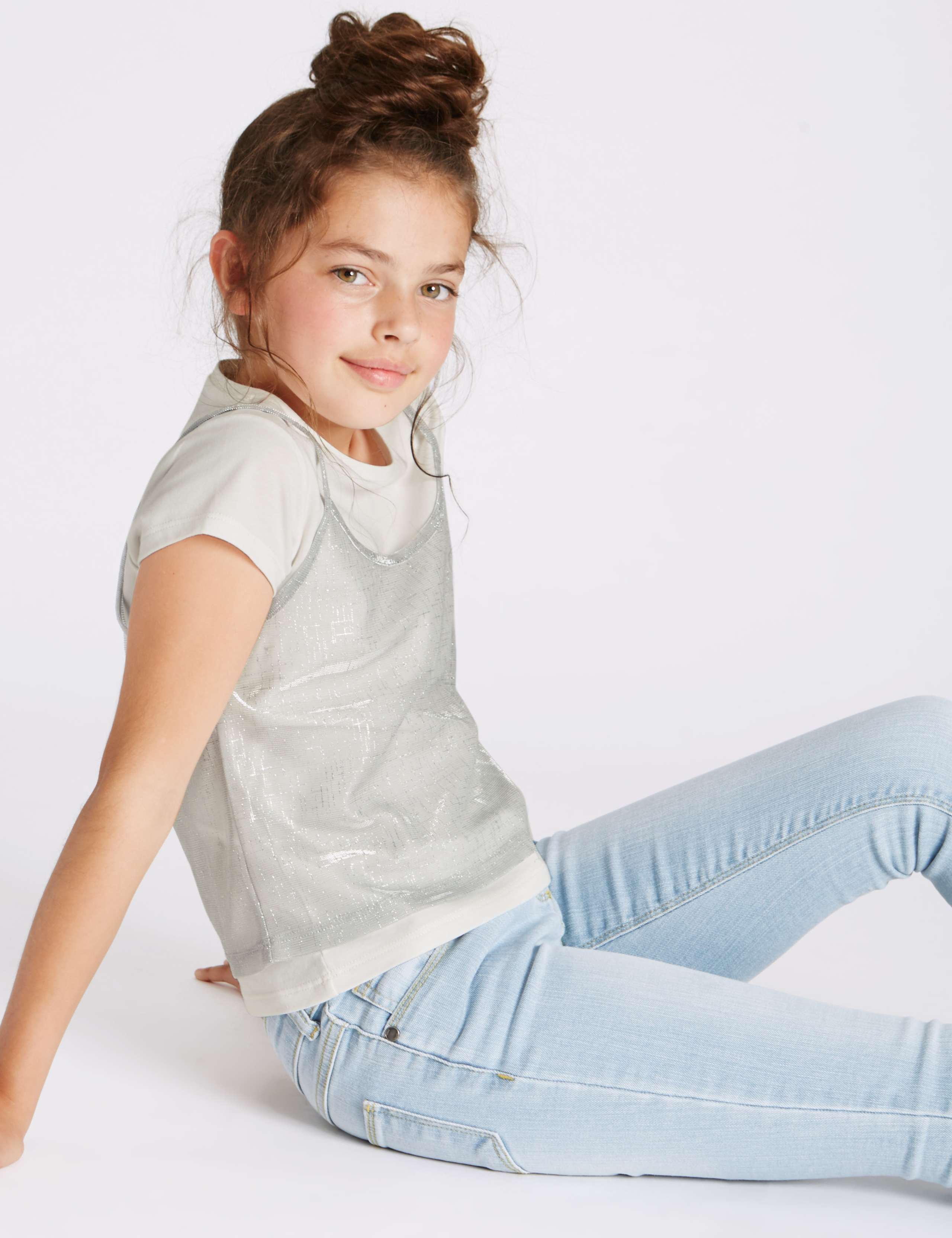 2 Piece Top & Camisole (3-14 Years) 1 of 5