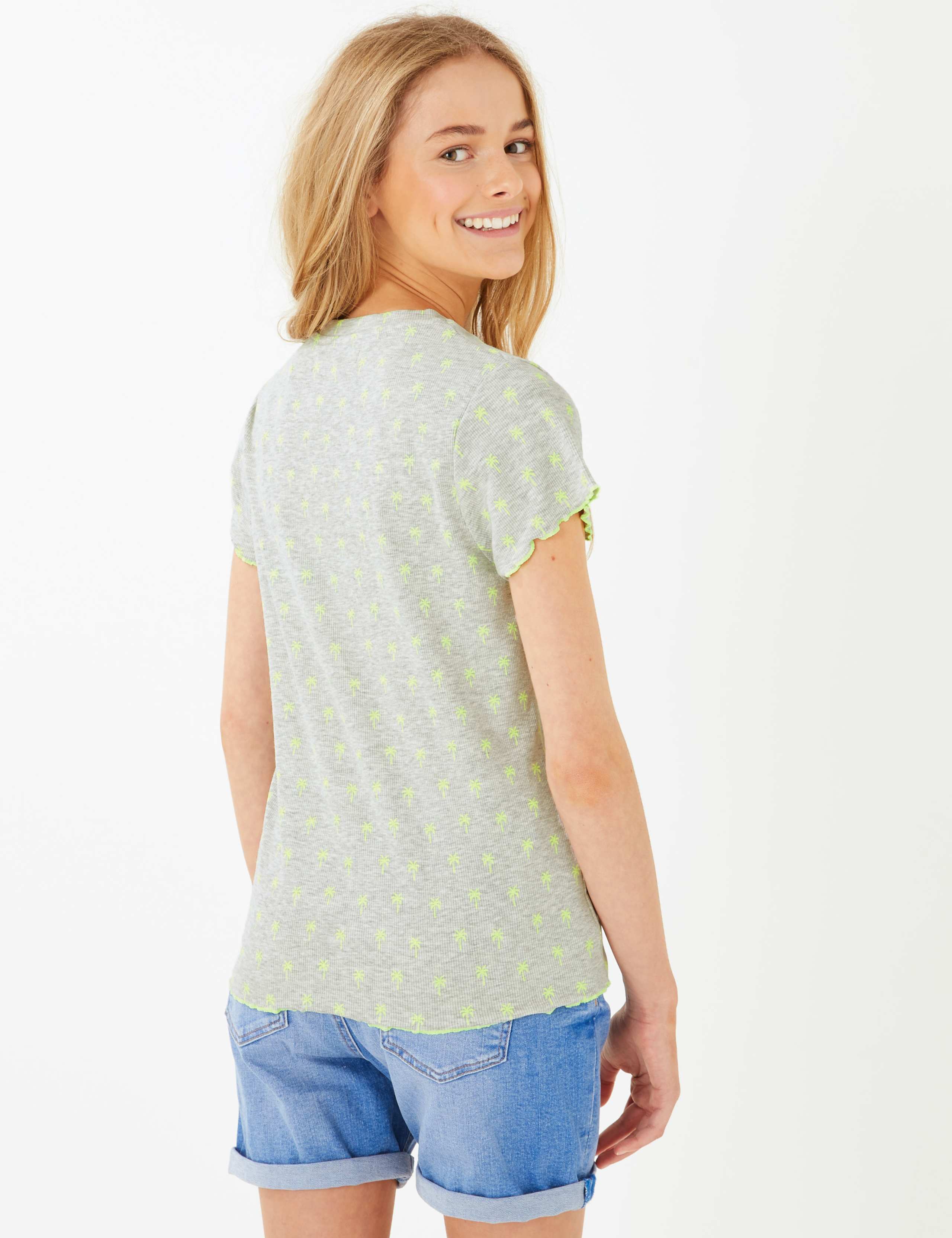 Cotton Palm Print T-Shirt (6-16 Yrs) 4 of 4