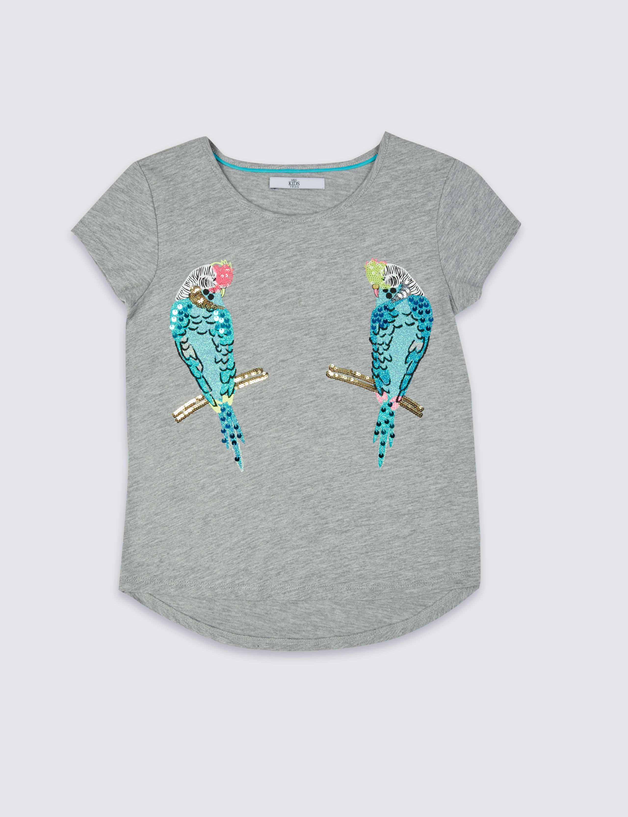 Cotton Blend Sequin Top (3-14 Years) 2 of 5