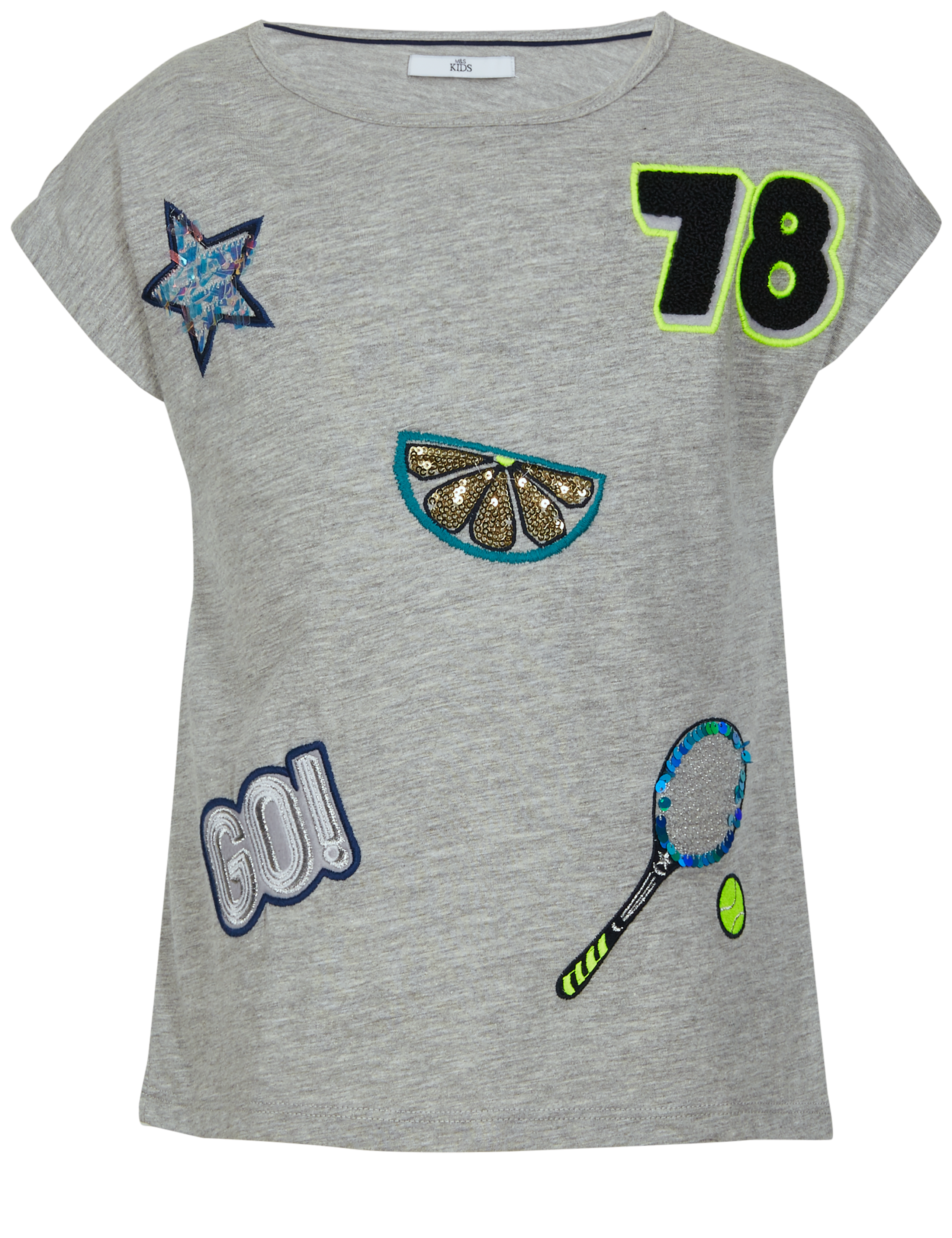 Cotton Blend Sequin Top (3-14 Years) 4 of 5