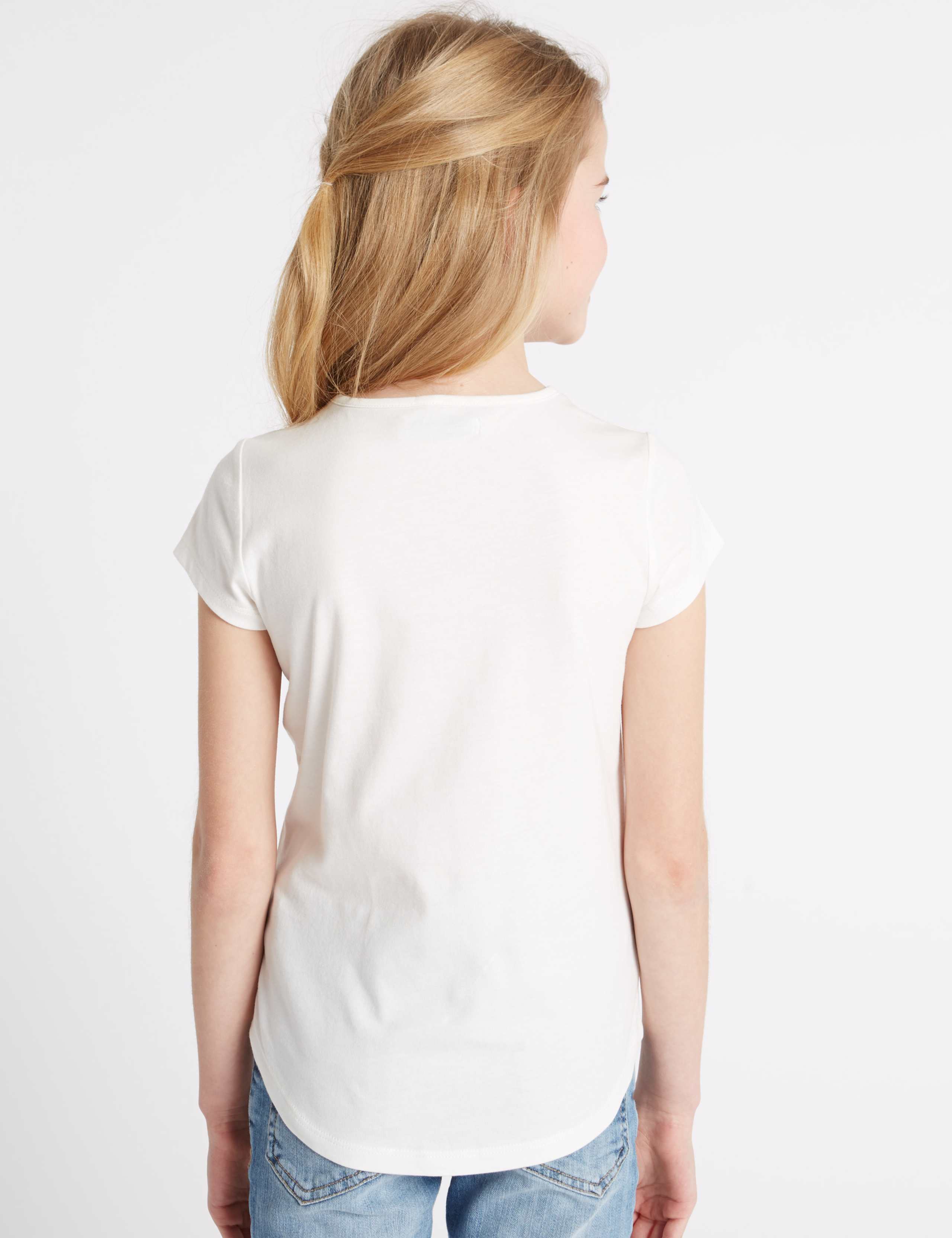 Pure Cotton Sequin Top (3-14 Years) 3 of 5