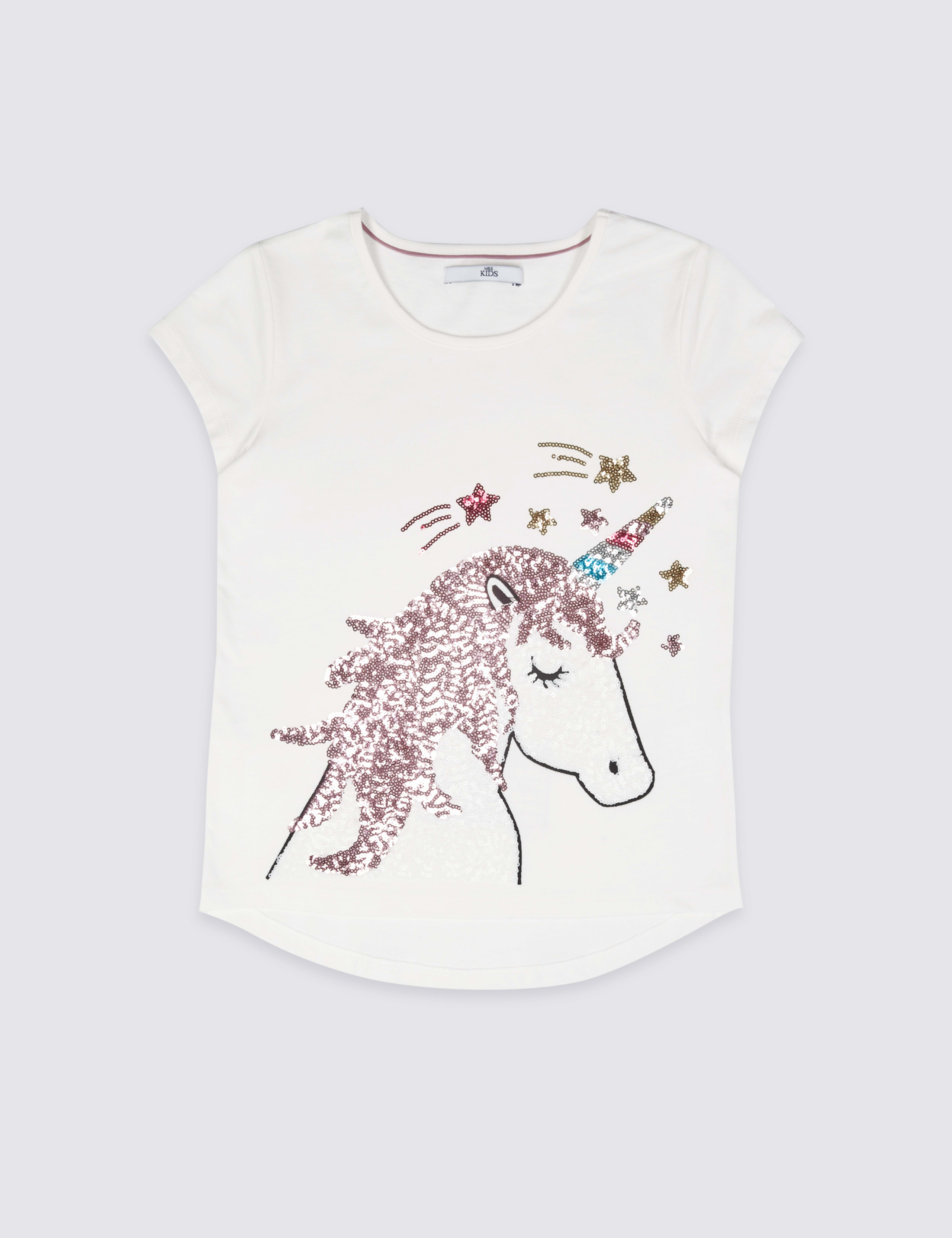 Pure Cotton Sequin Top (3-14 Years) 2 of 5