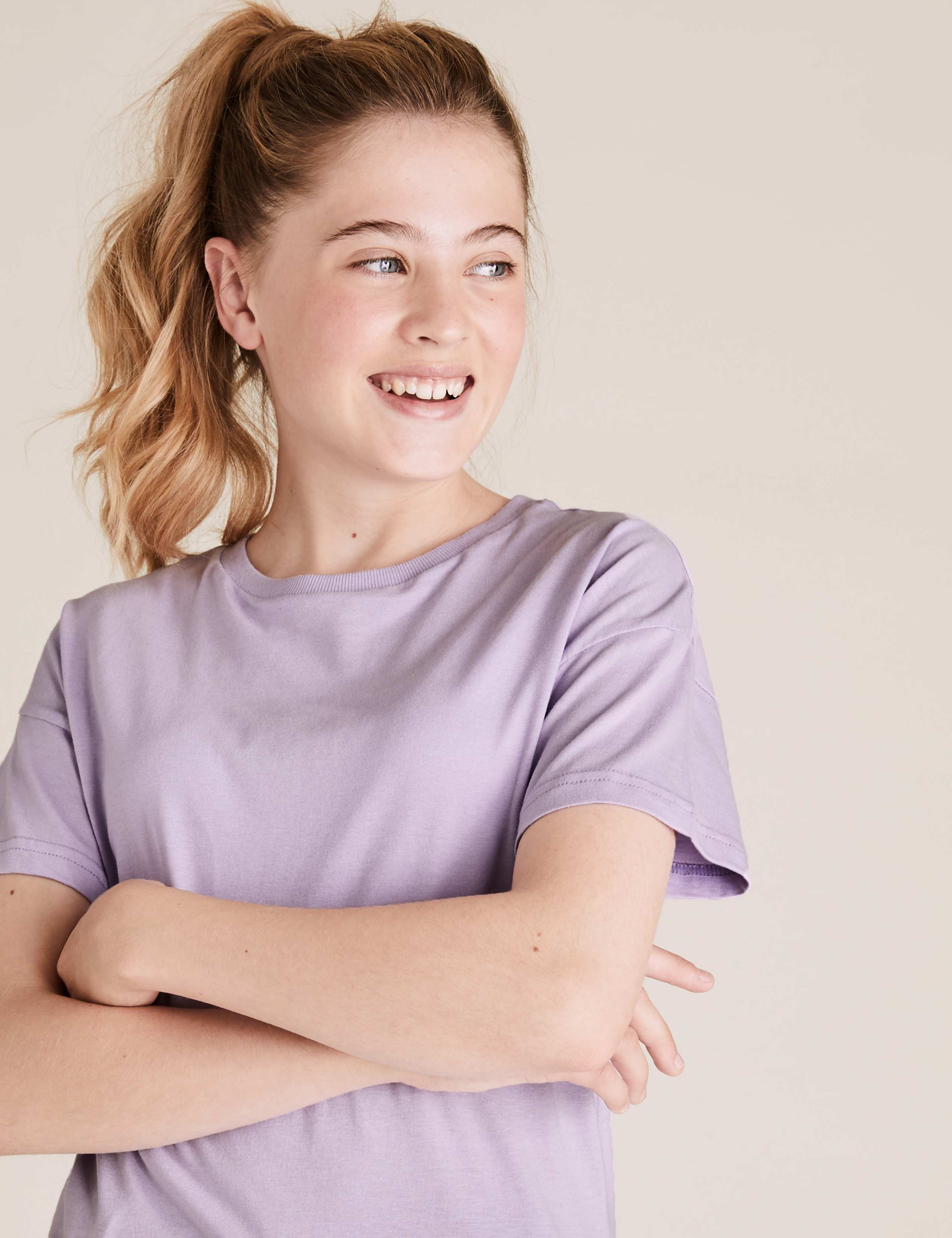 3pk Cotton Longline T-Shirts (6-16 Yrs) 3 of 5