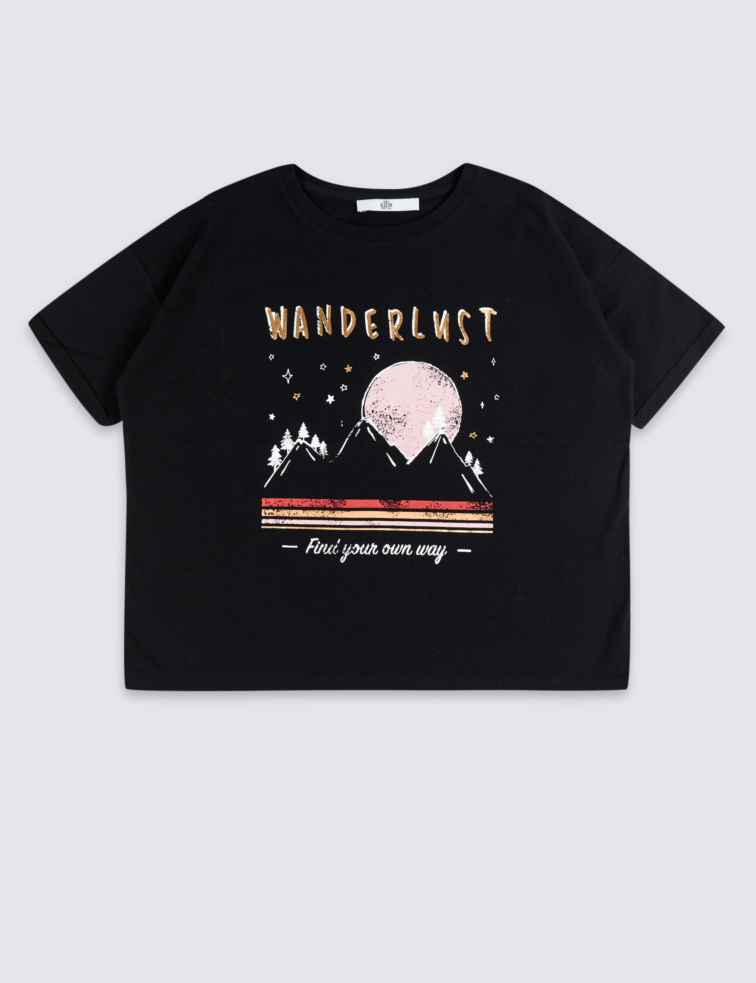 Pure Cotton Wanderlust T-Shirt (3-16 Years) 2 of 3