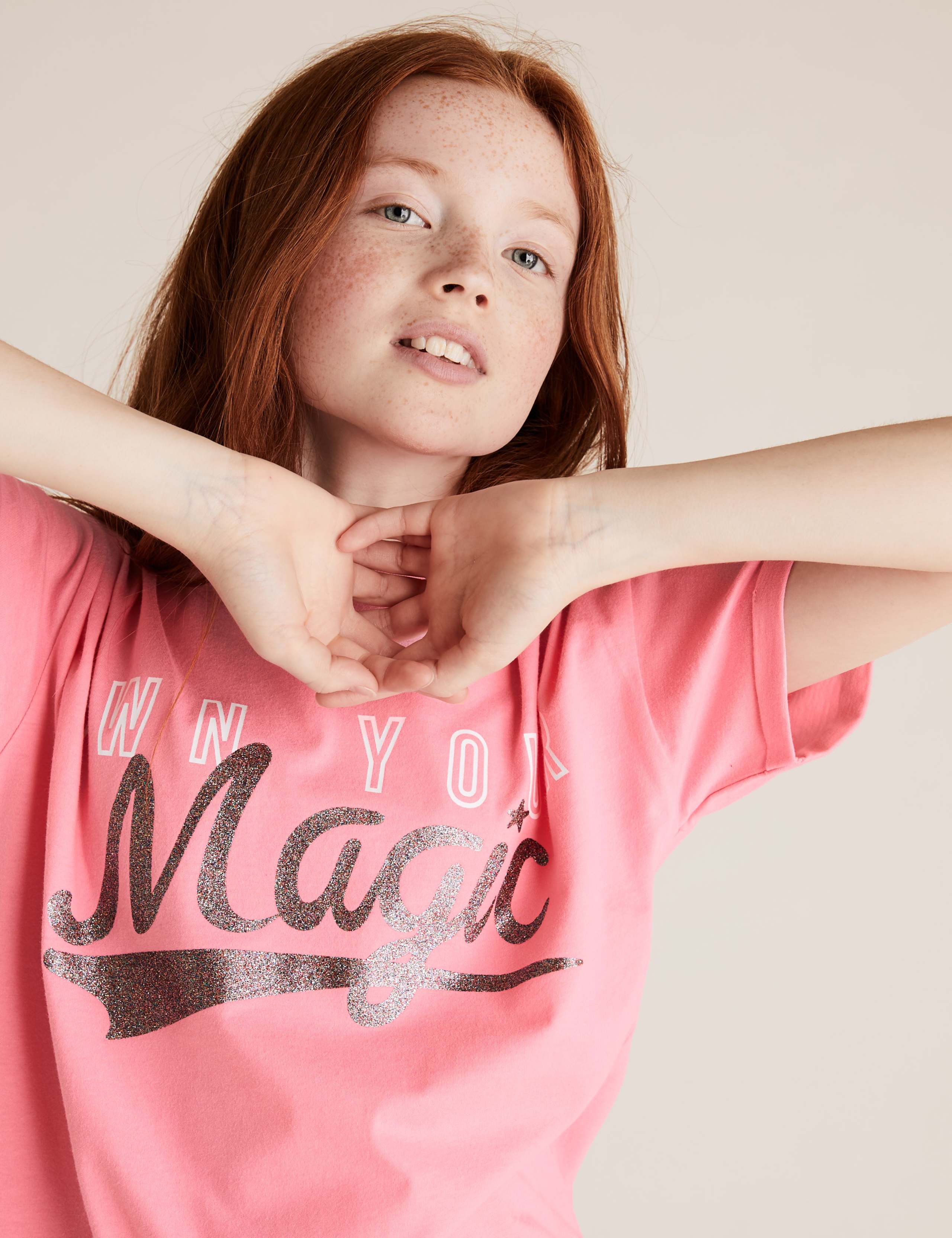 Pure Cotton Glitter Magic T-Shirt (6-16 Yrs) 3 of 4