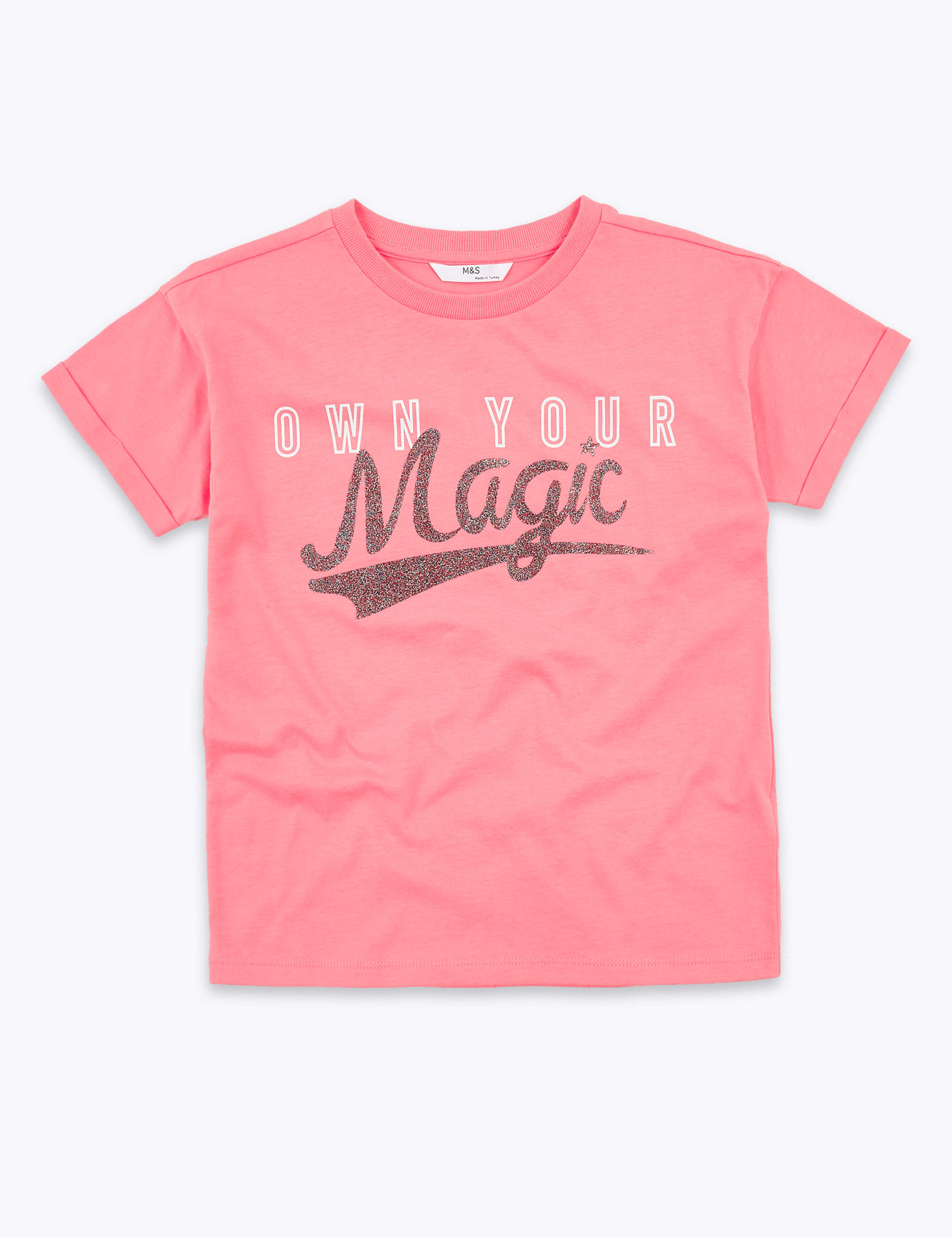 Pure Cotton Glitter Magic T-Shirt (6-16 Yrs) 2 of 4