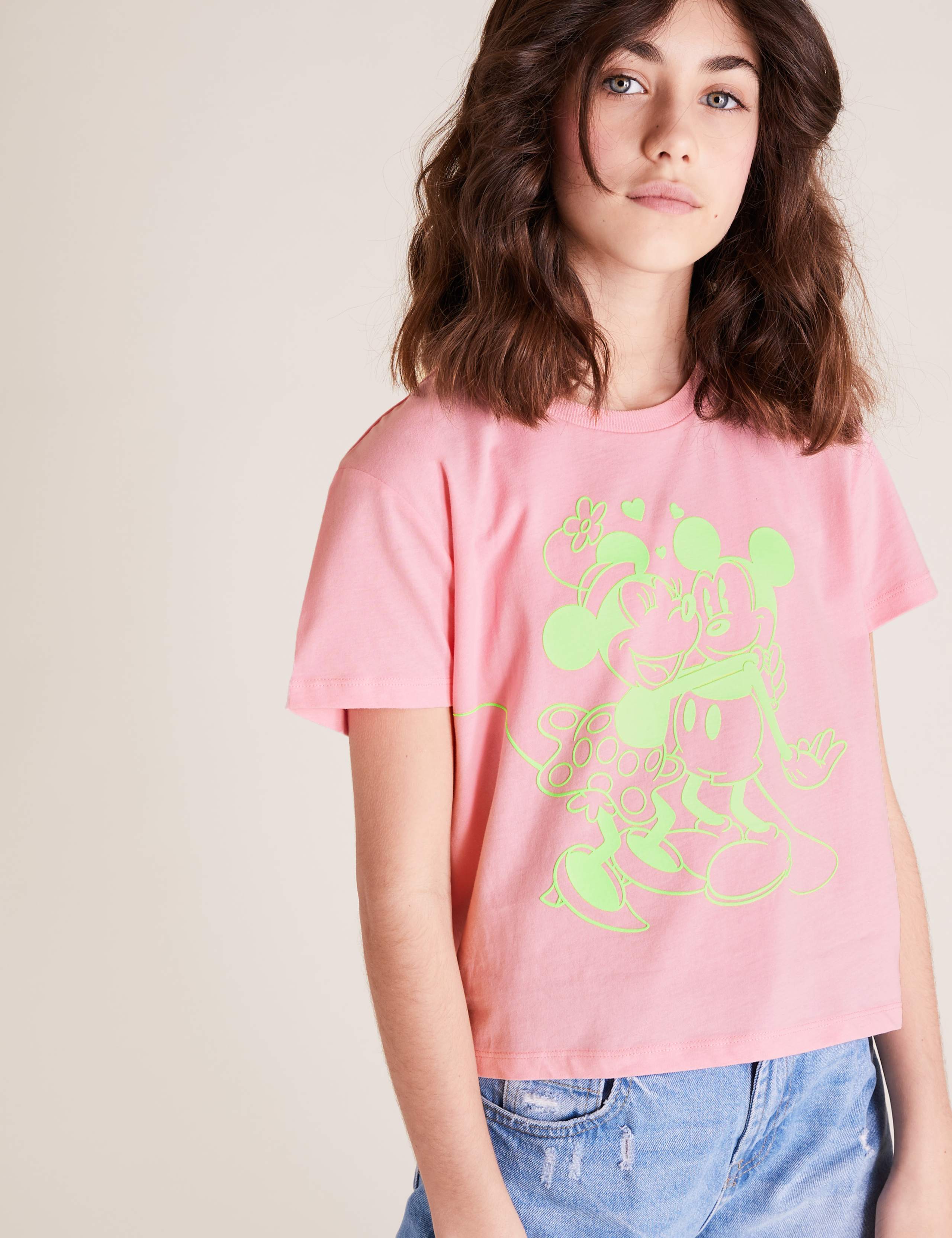 Pure Cotton Minnie™ & Mickey™ T-Shirt (6-16 Yrs) 3 of 5