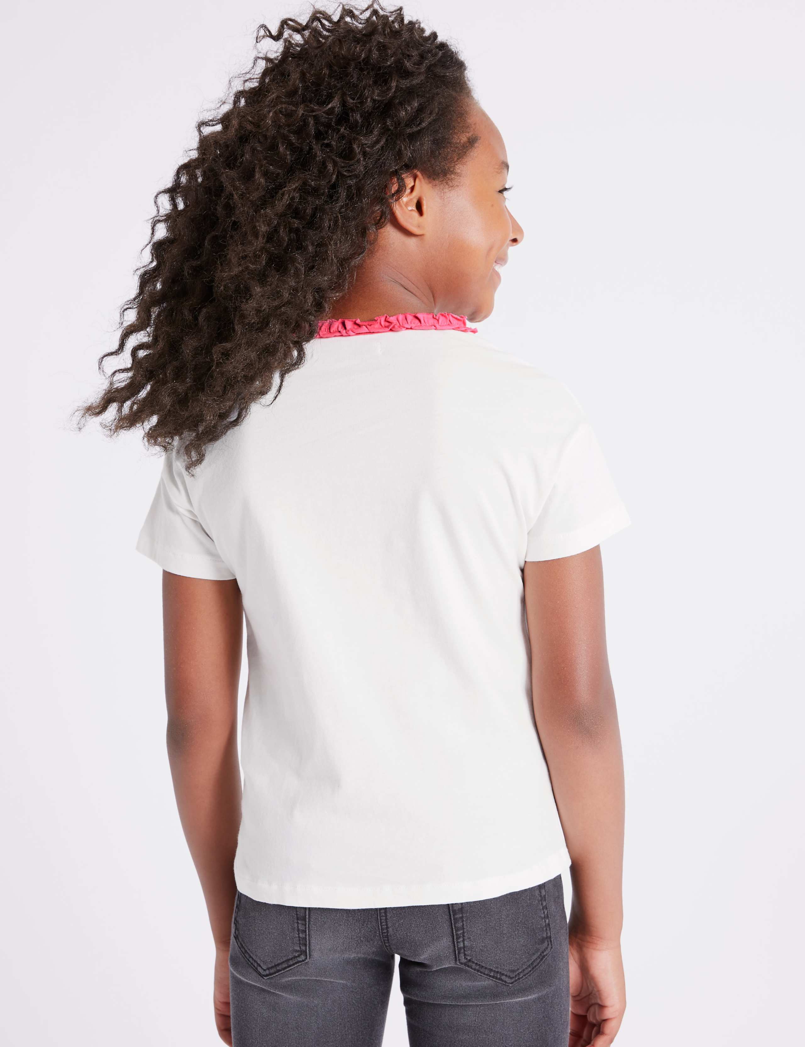 Pure Cotton Girl T-Shirt (3-16 Years) 3 of 4