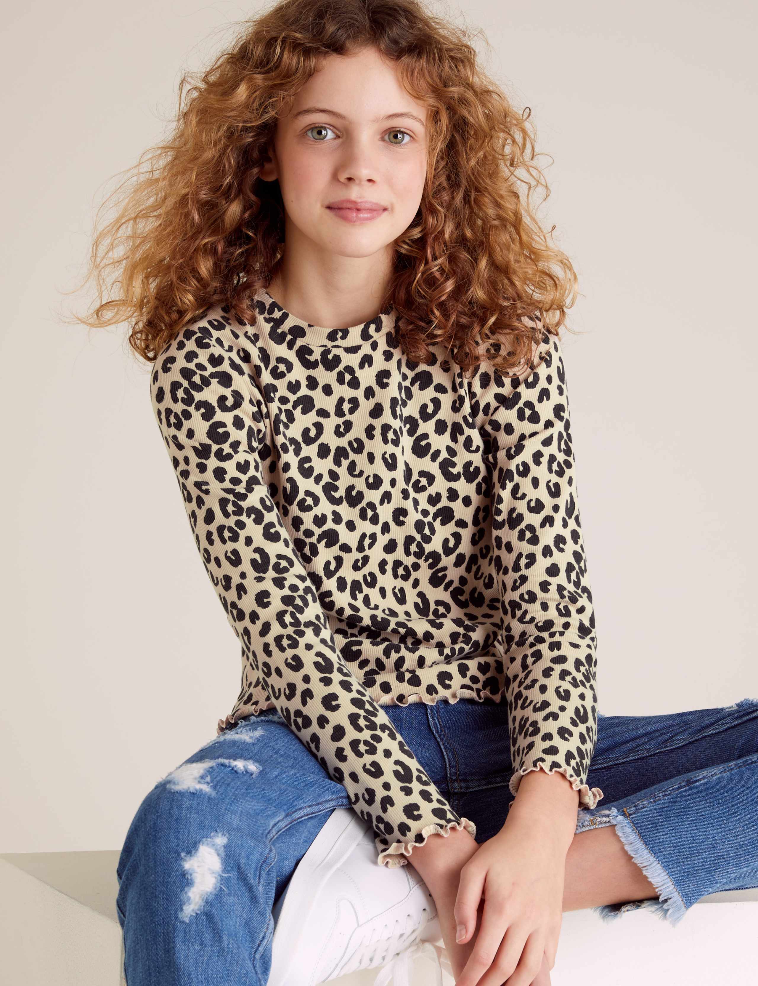Cotton Leopard Top (6-16 Yrs) 3 of 4