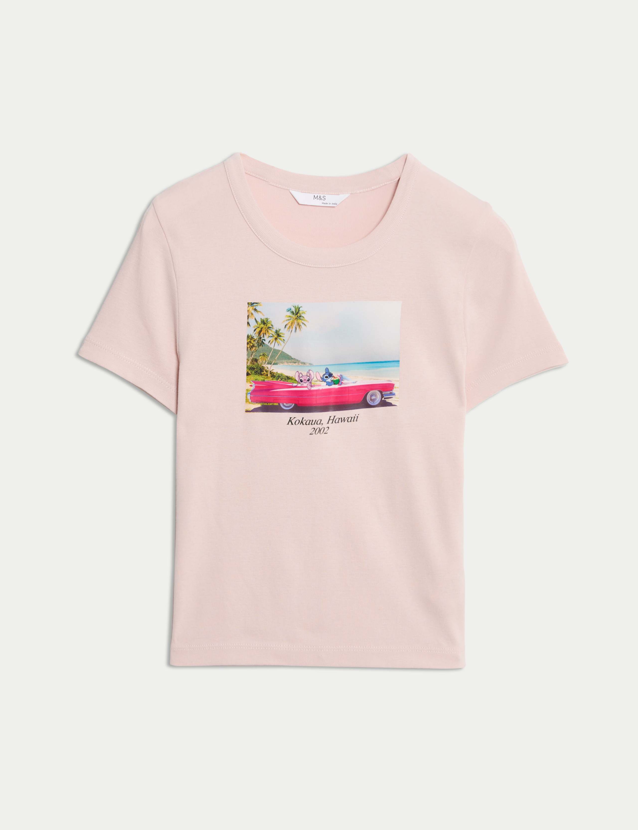 Pure Cotton Lilo & Stitch™ Cropped Top (2-16 Yrs) 2 of 7