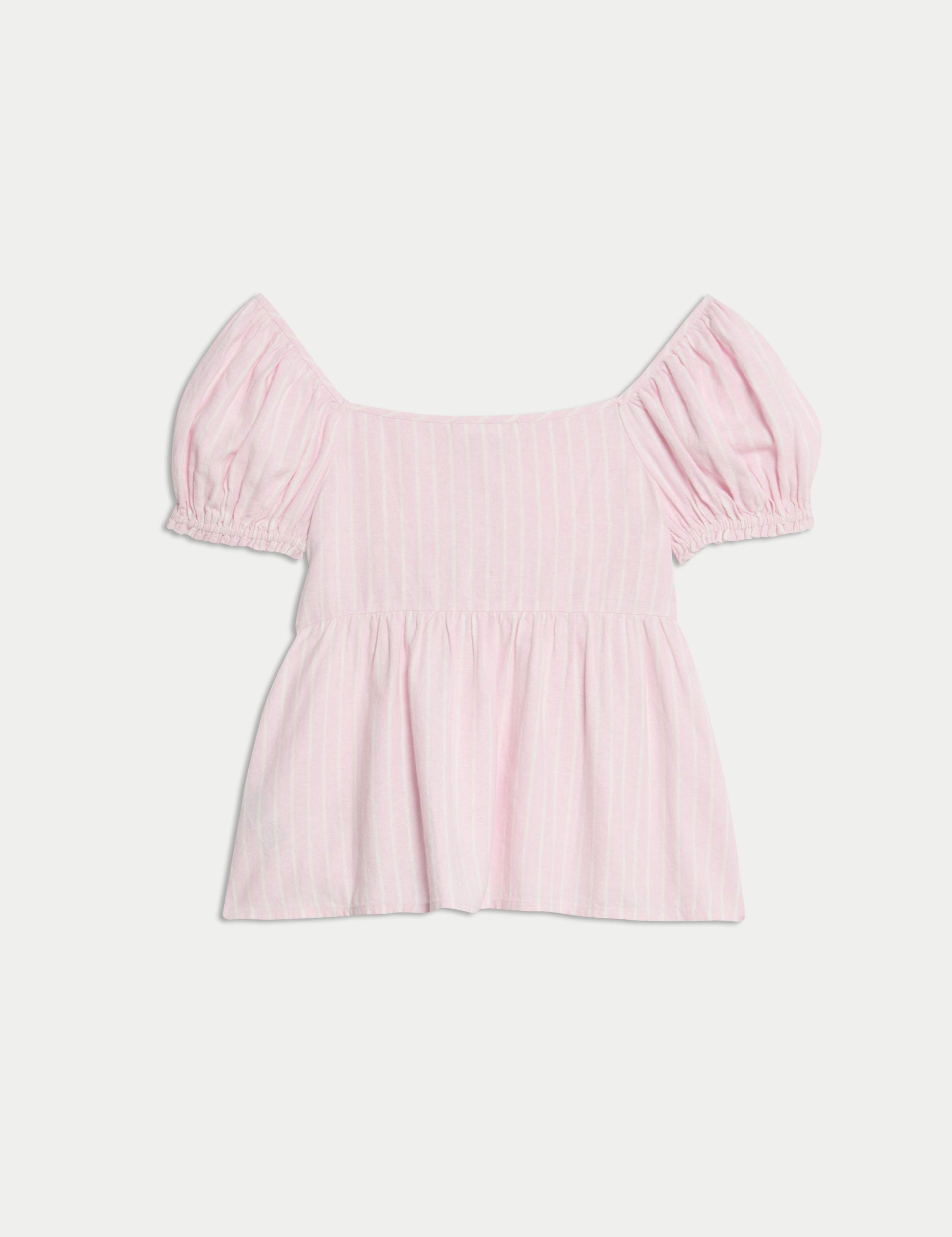 Linen Rich Striped Top (6-16 Yrs) 2 of 2