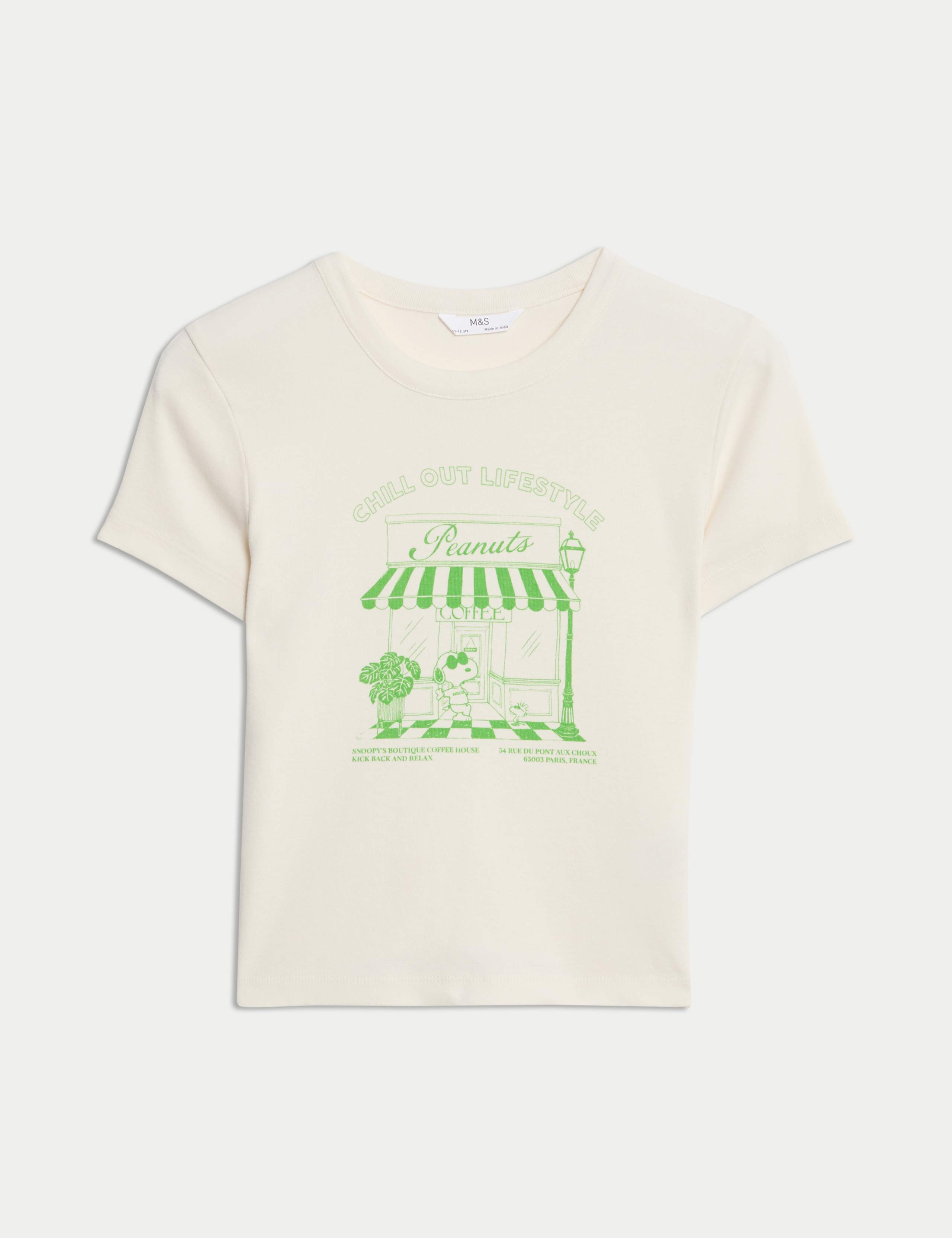 Pure Cotton Snoopy™ Cropped Top (6-16 Yrs) 2 of 8
