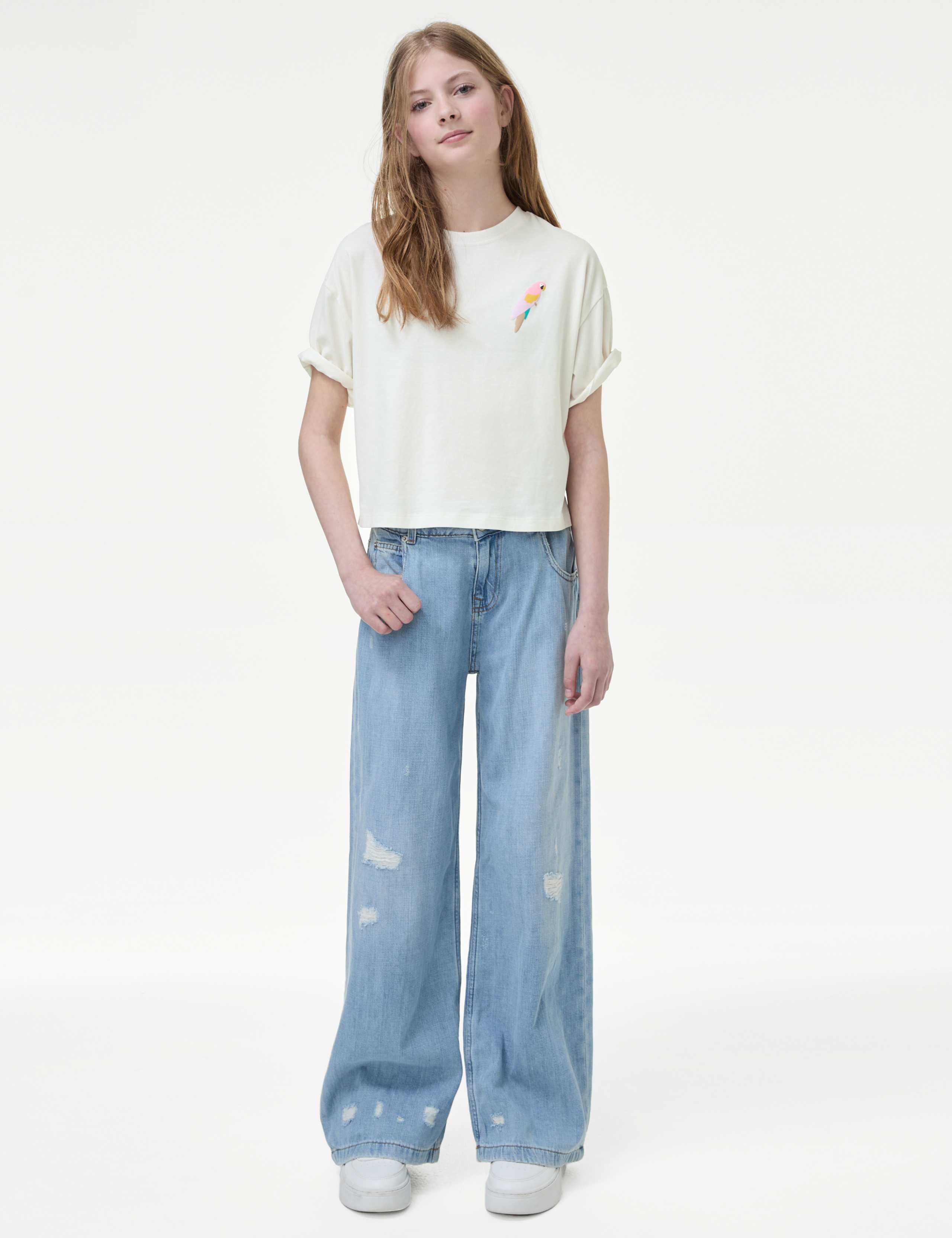 Pure Cotton Floral T-Shirt (6-16 Yrs) 3 of 5