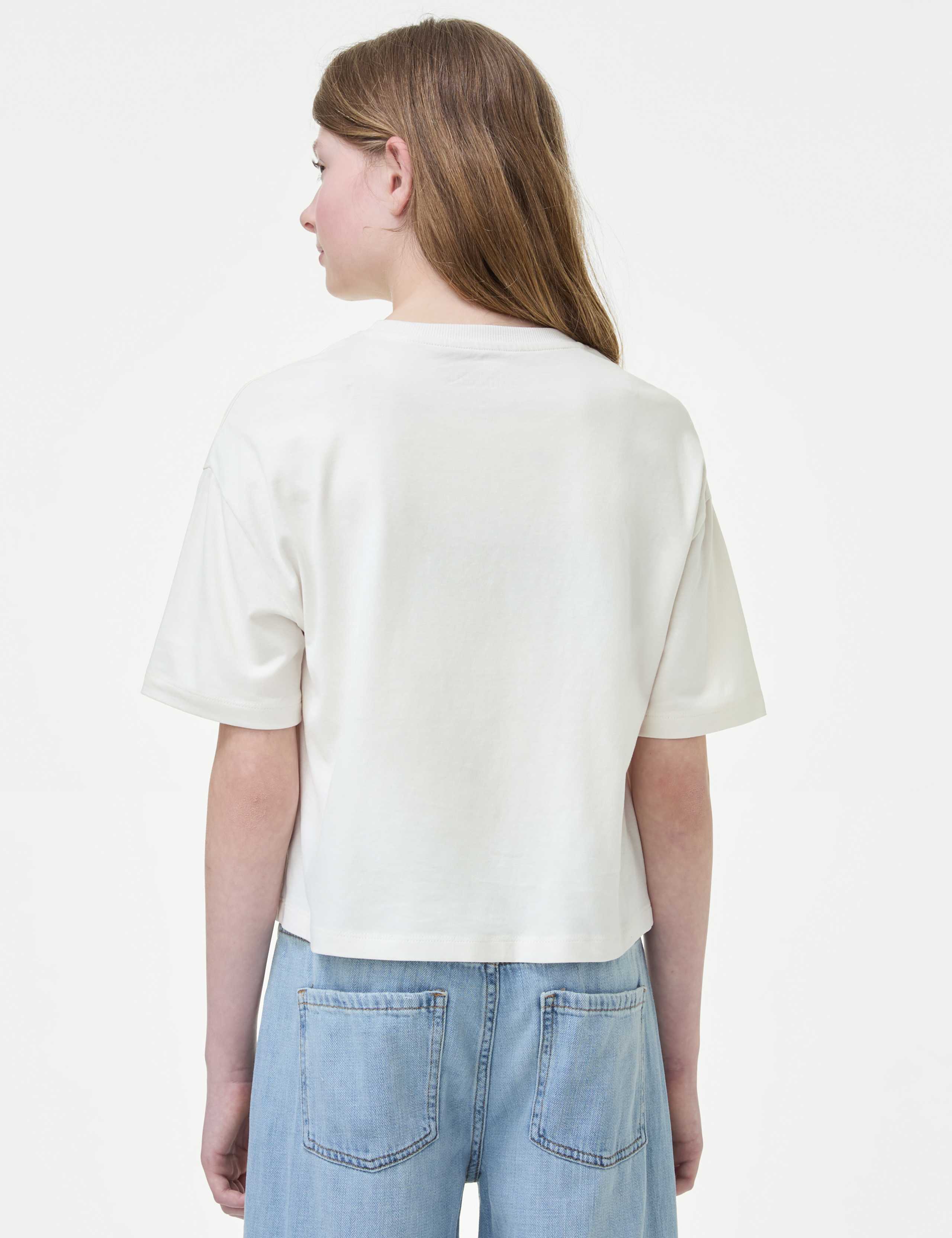 Pure Cotton Floral T-Shirt (6-16 Yrs) 4 of 5