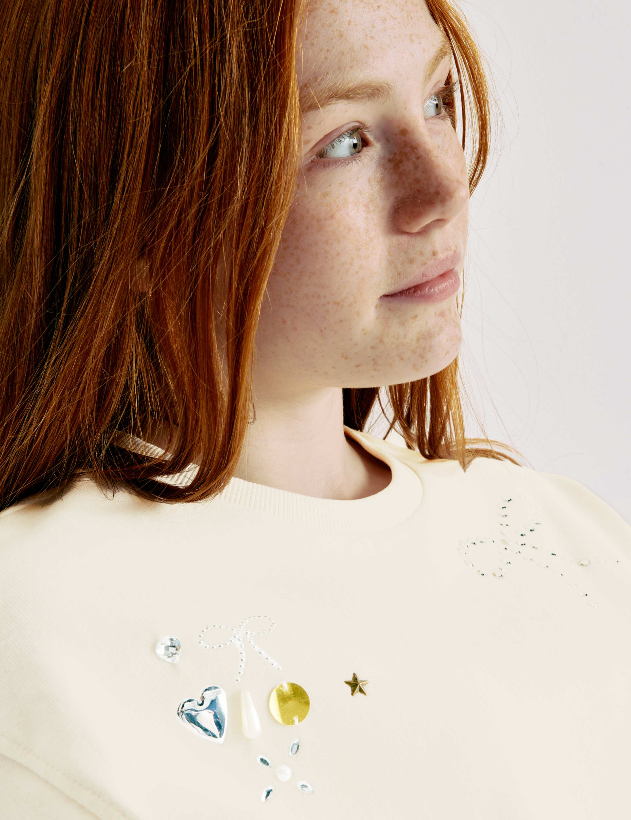 Pure Cotton Heart Embellished T-Shirt (6-16 Yrs) 4 of 5