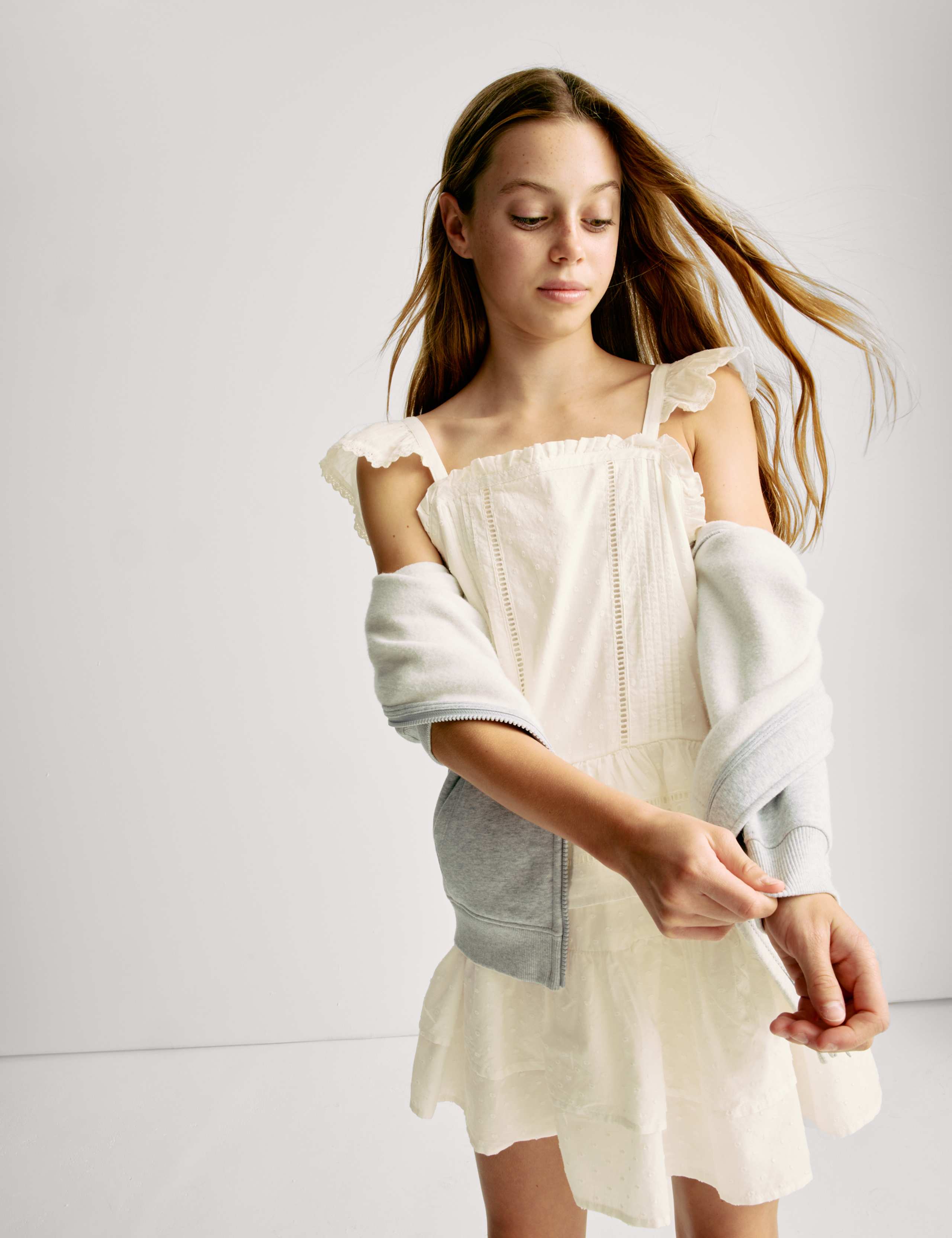 Pure Cotton Frilled Top (6-16 Yrs) 4 of 6