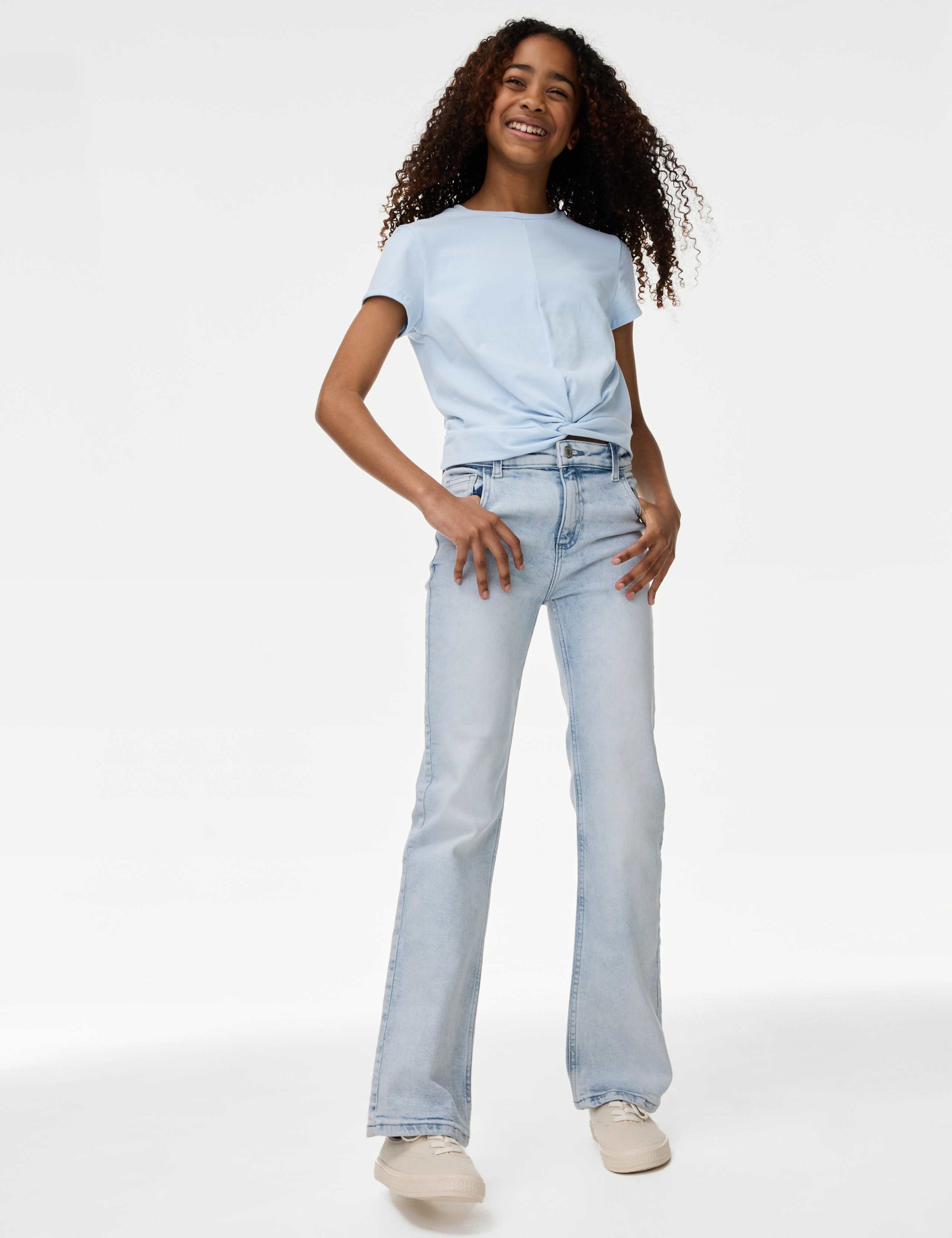 Cotton Rich Twist Front T-Shirt (2-16 Yrs) 3 of 5