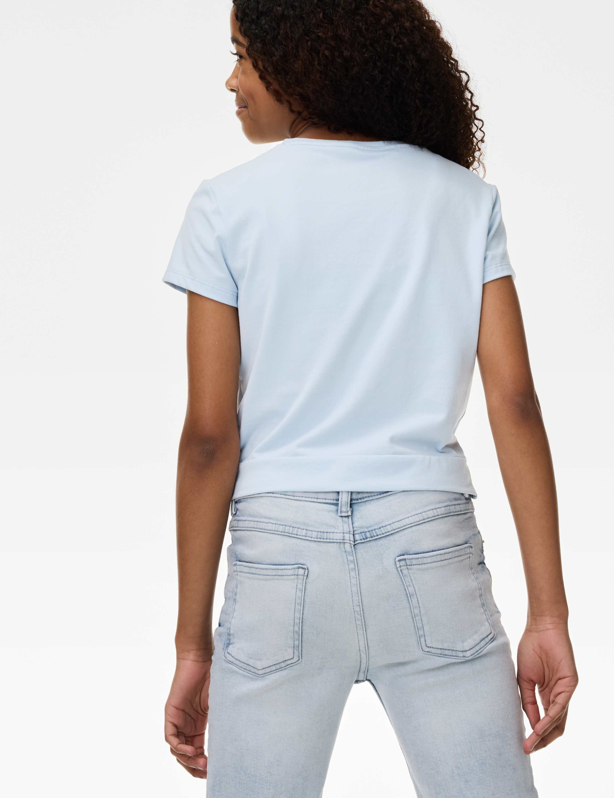 Cotton Rich Twist Front T-Shirt (2-16 Yrs) 4 of 5