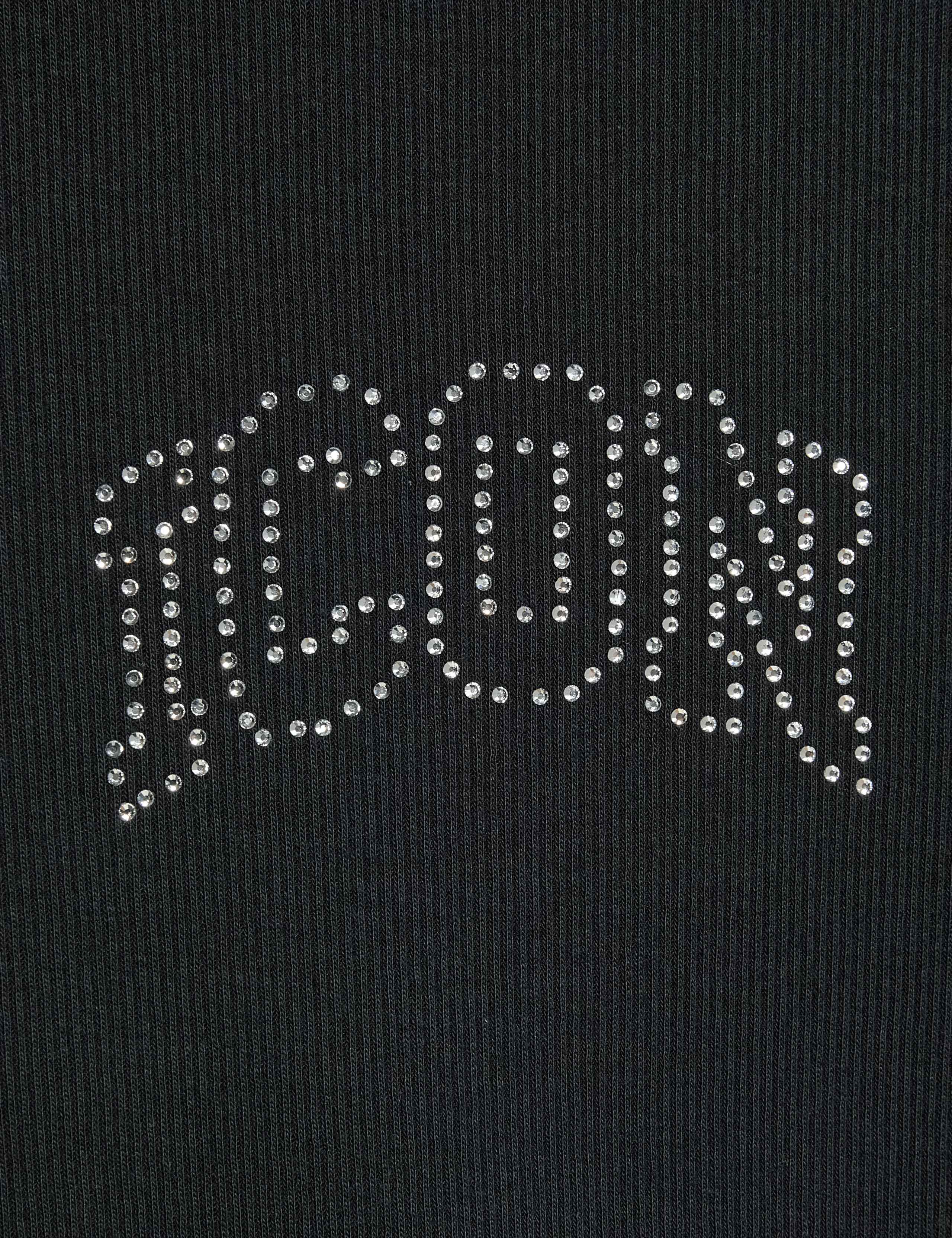 Cotton Rich Icon Slogan Sequin Ribbed Top (6-16 Yrs) 2 of 3