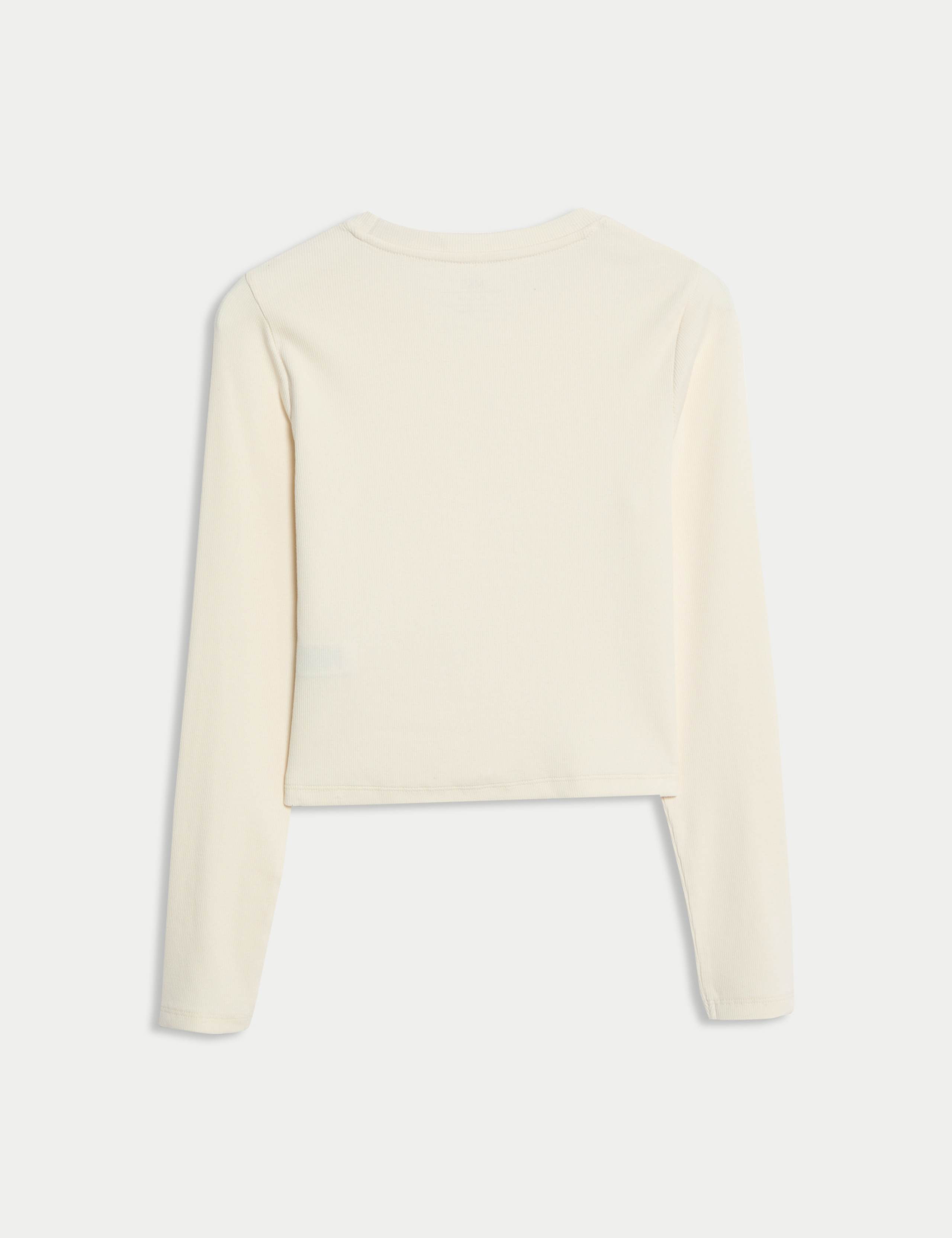 Cotton Rich Slogan Ribbed Top (6-16 Yrs) 3 of 3