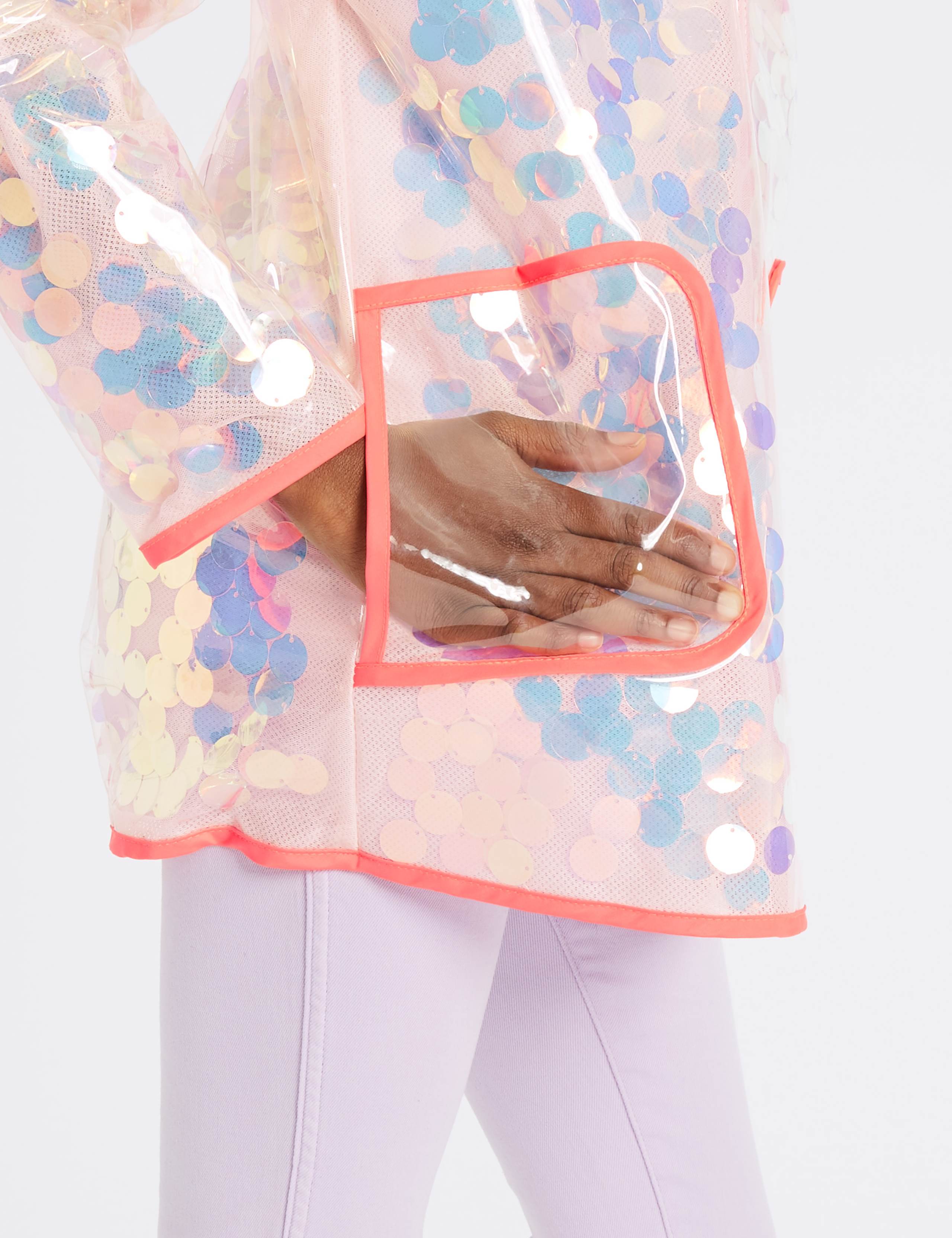 Hooded Sequin Raincoat (3-16 Years) 4 of 4