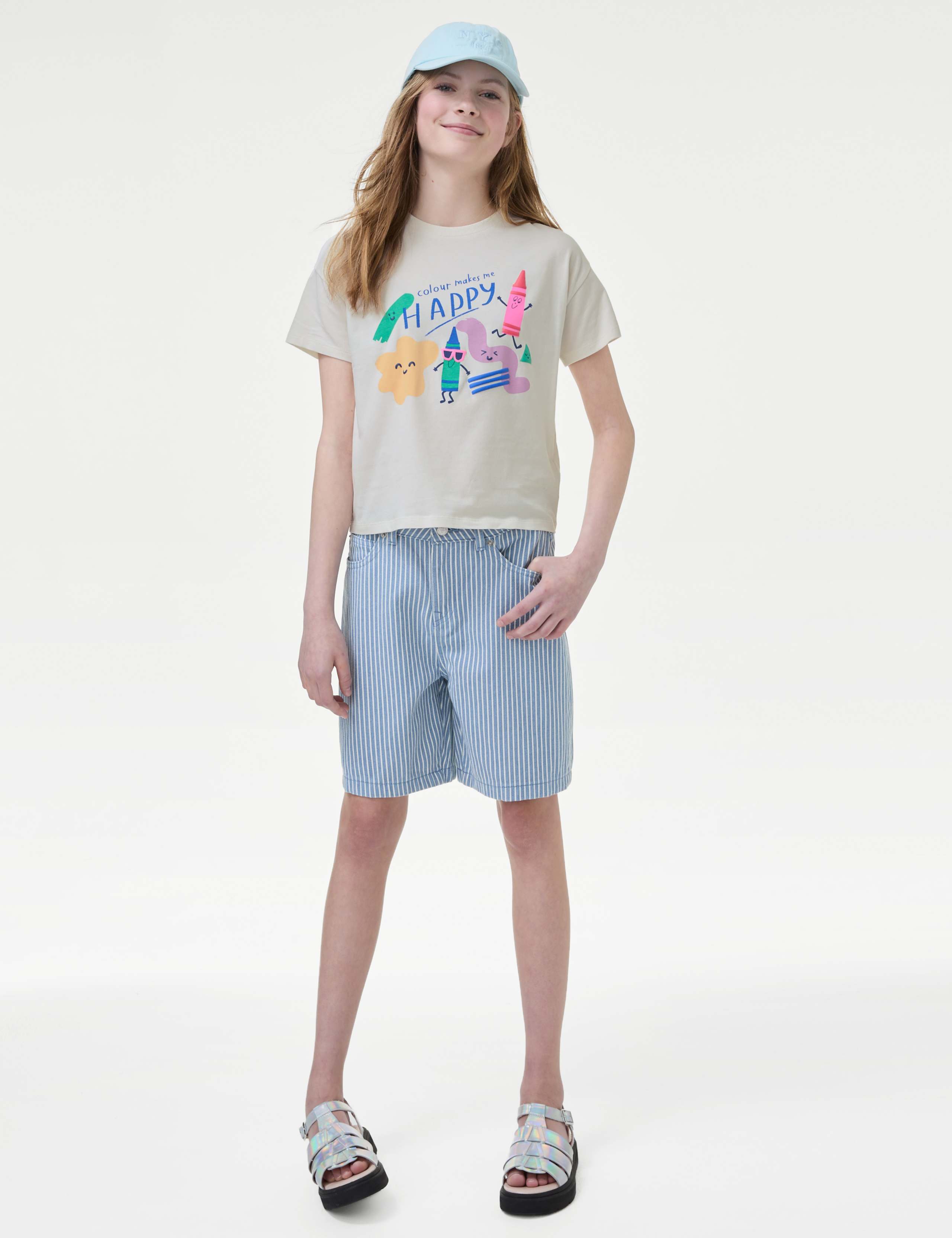 Pure Cotton Colour Graphic T-Shirt (6-16 Yrs) 3 of 4