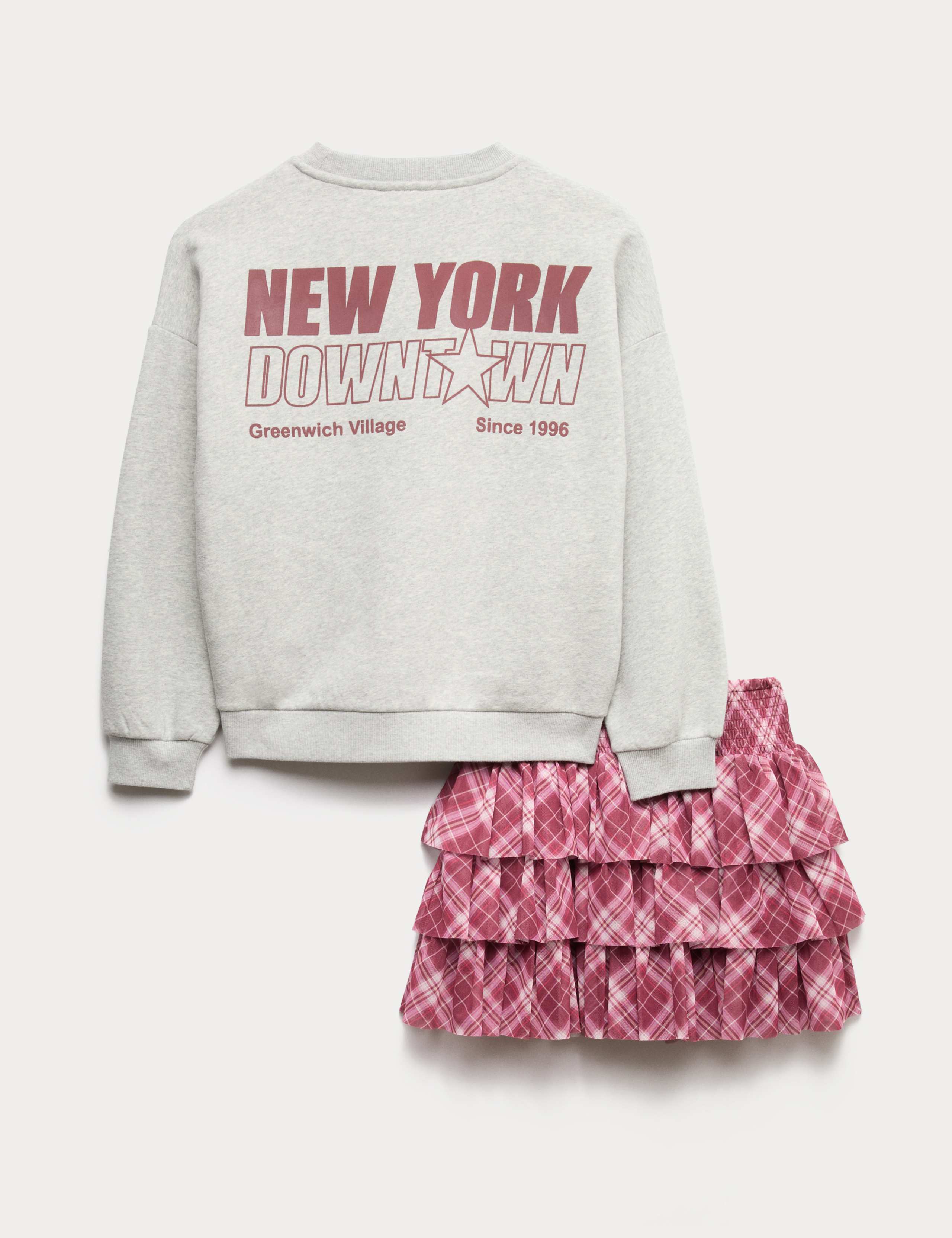 2pc Cotton Rich Sweatshirt & Rara Skirt Outfit (6-16 Yrs) 2 of 2