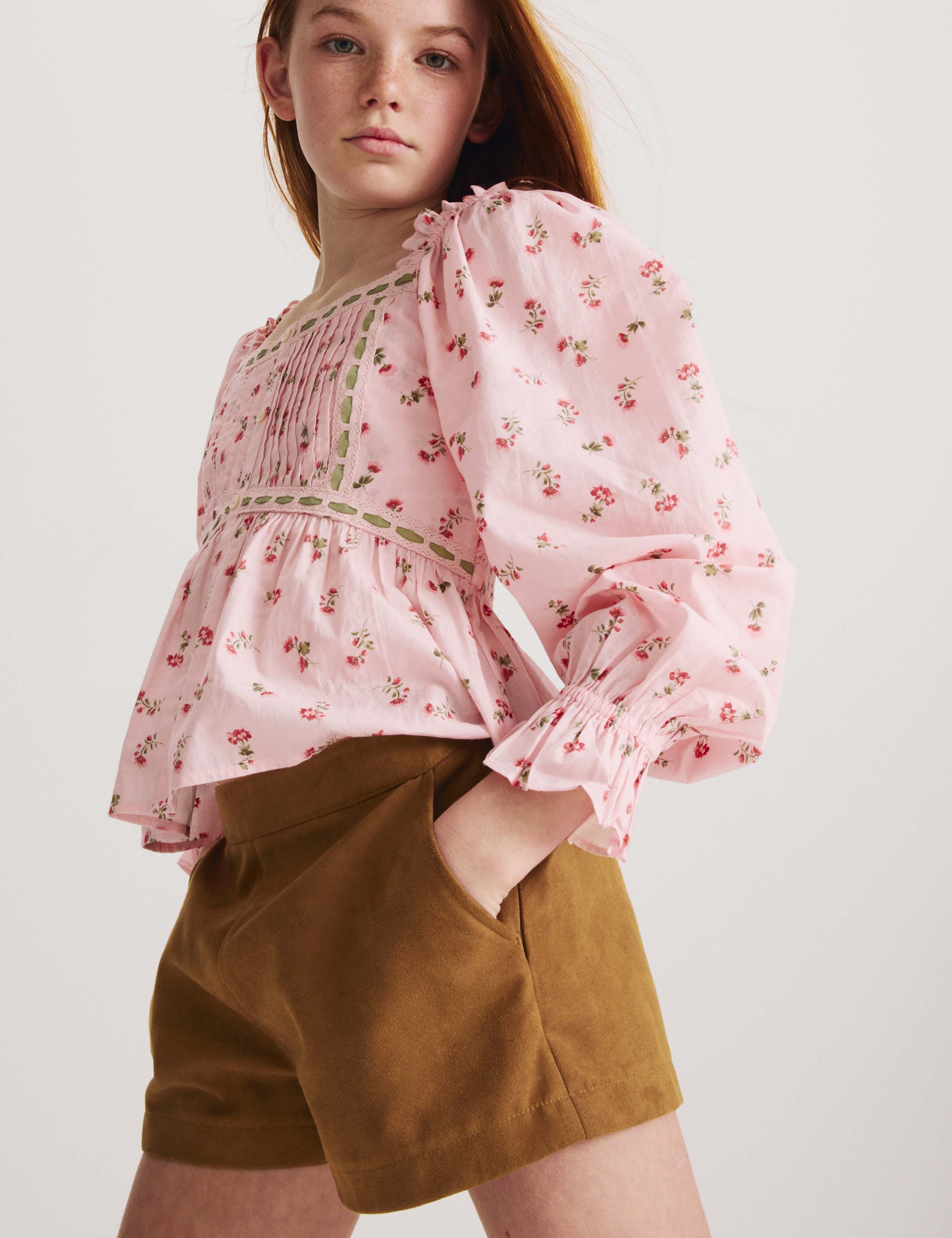 Faux Suede Shorts (6-16 Yrs) 1 of 5