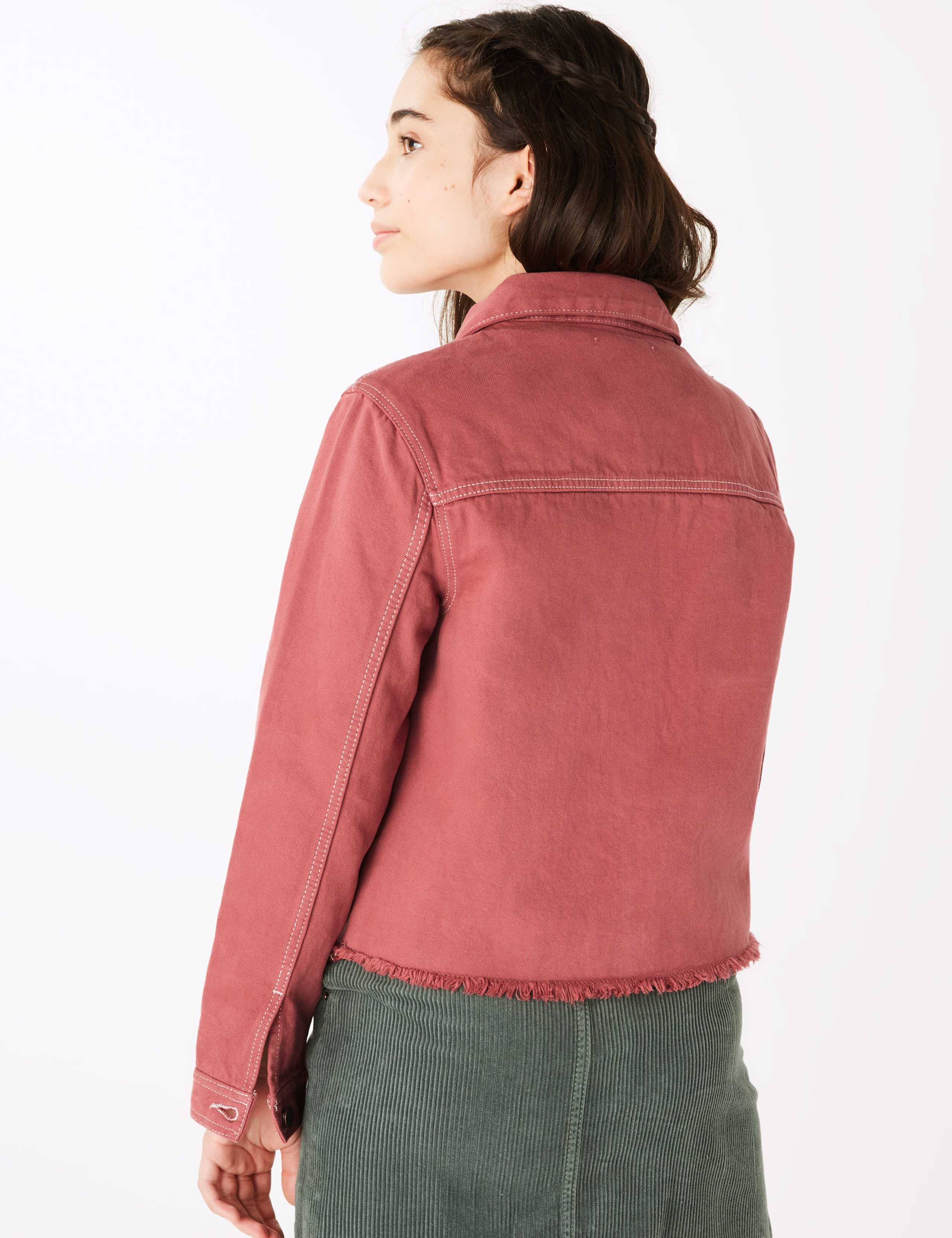 Cotton Coloured Denim Jacket (6-16 Years) 4 of 4