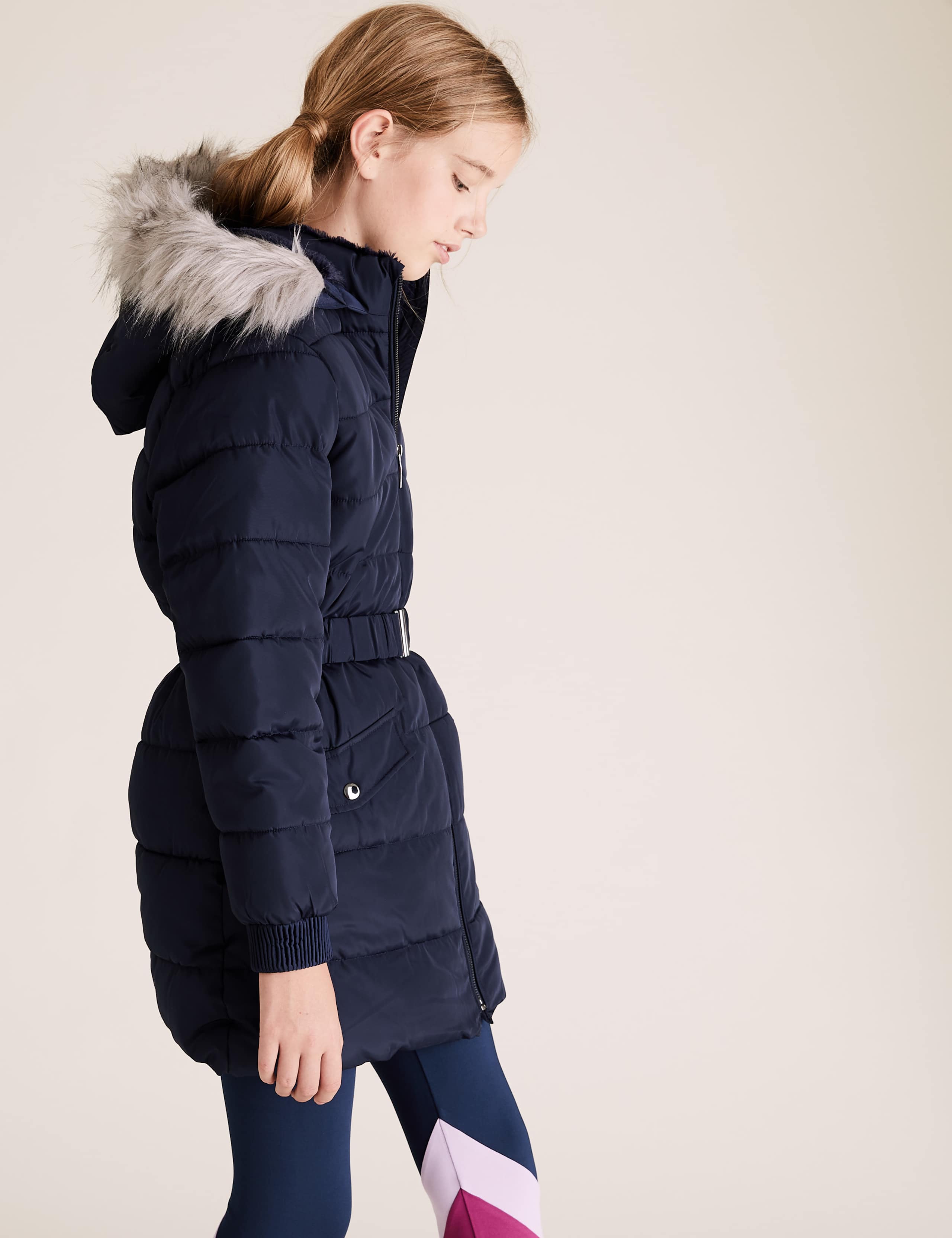 Stormwear™ Long Padded Hooded Coat (6-16 Yrs) 4 of 7