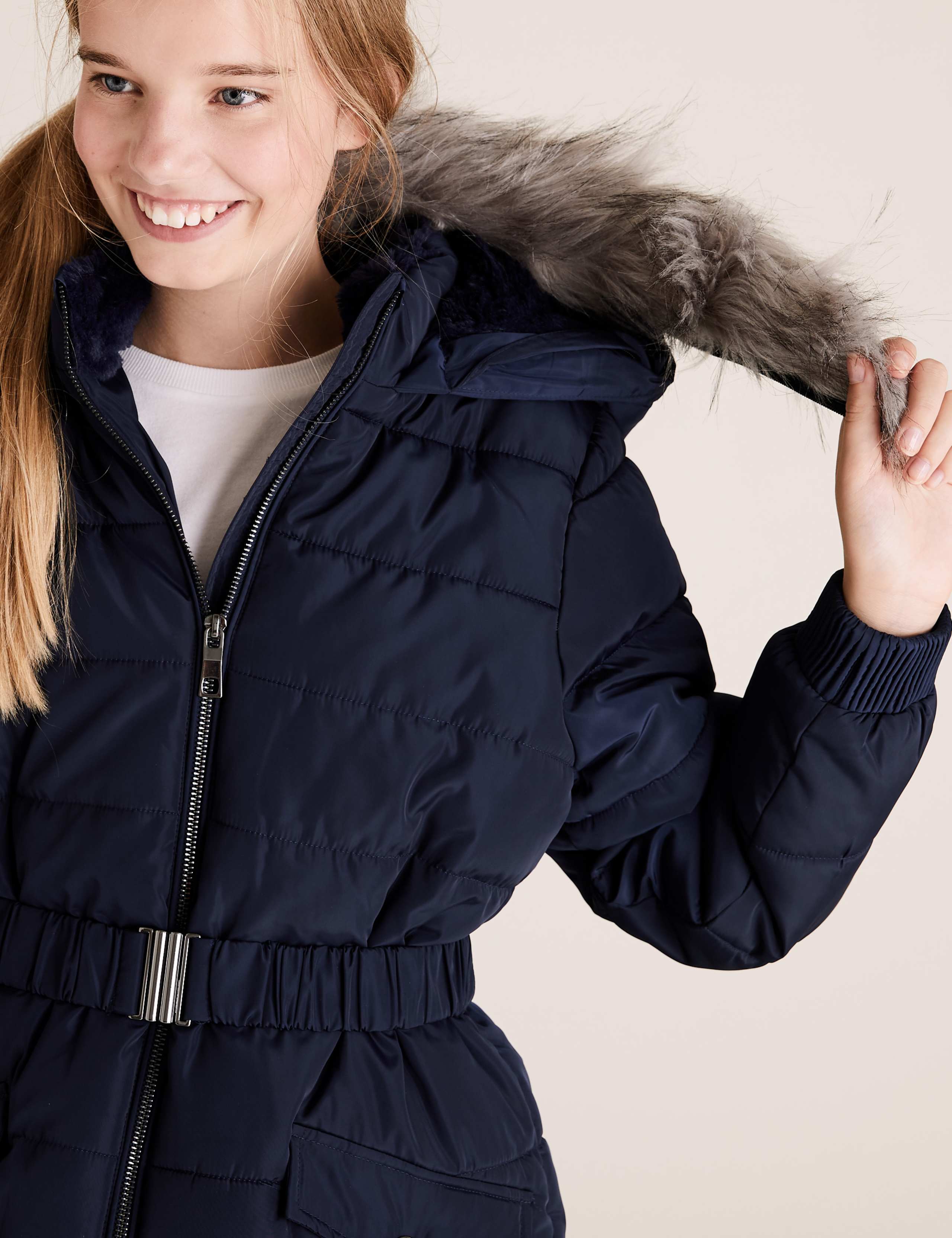 Stormwear™ Long Padded Hooded Coat (6-16 Yrs) 5 of 7