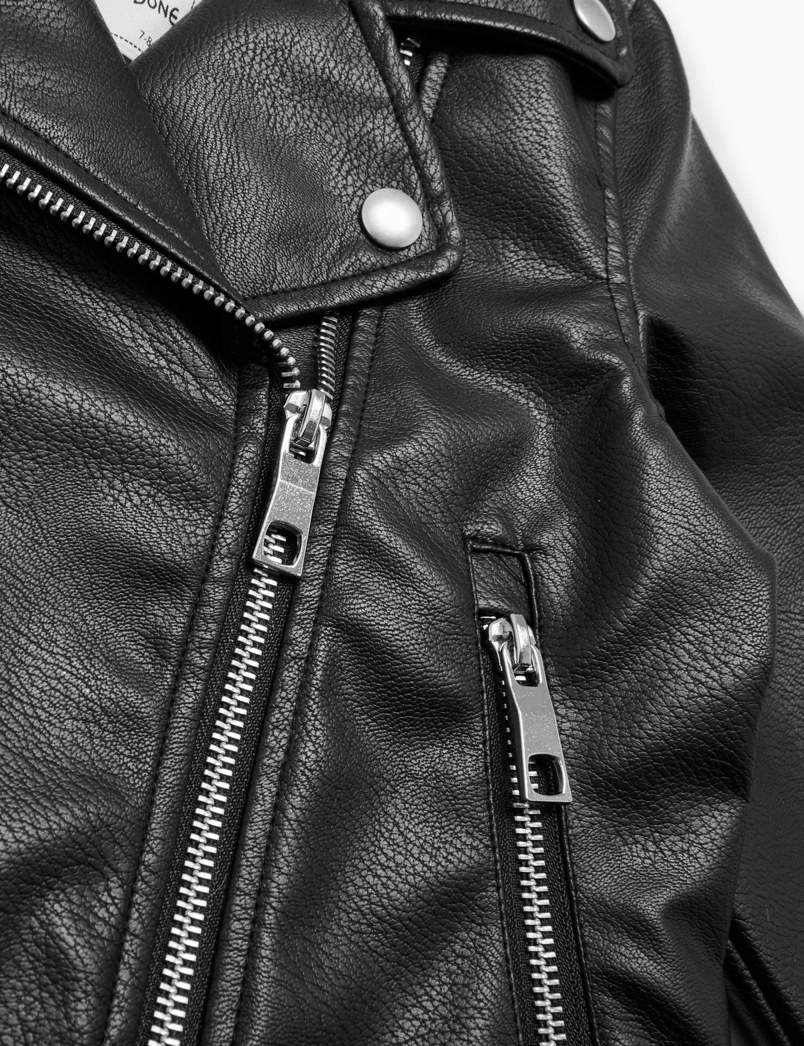 Faux Leather Biker Jacket (6-16 Yrs) 5 of 5
