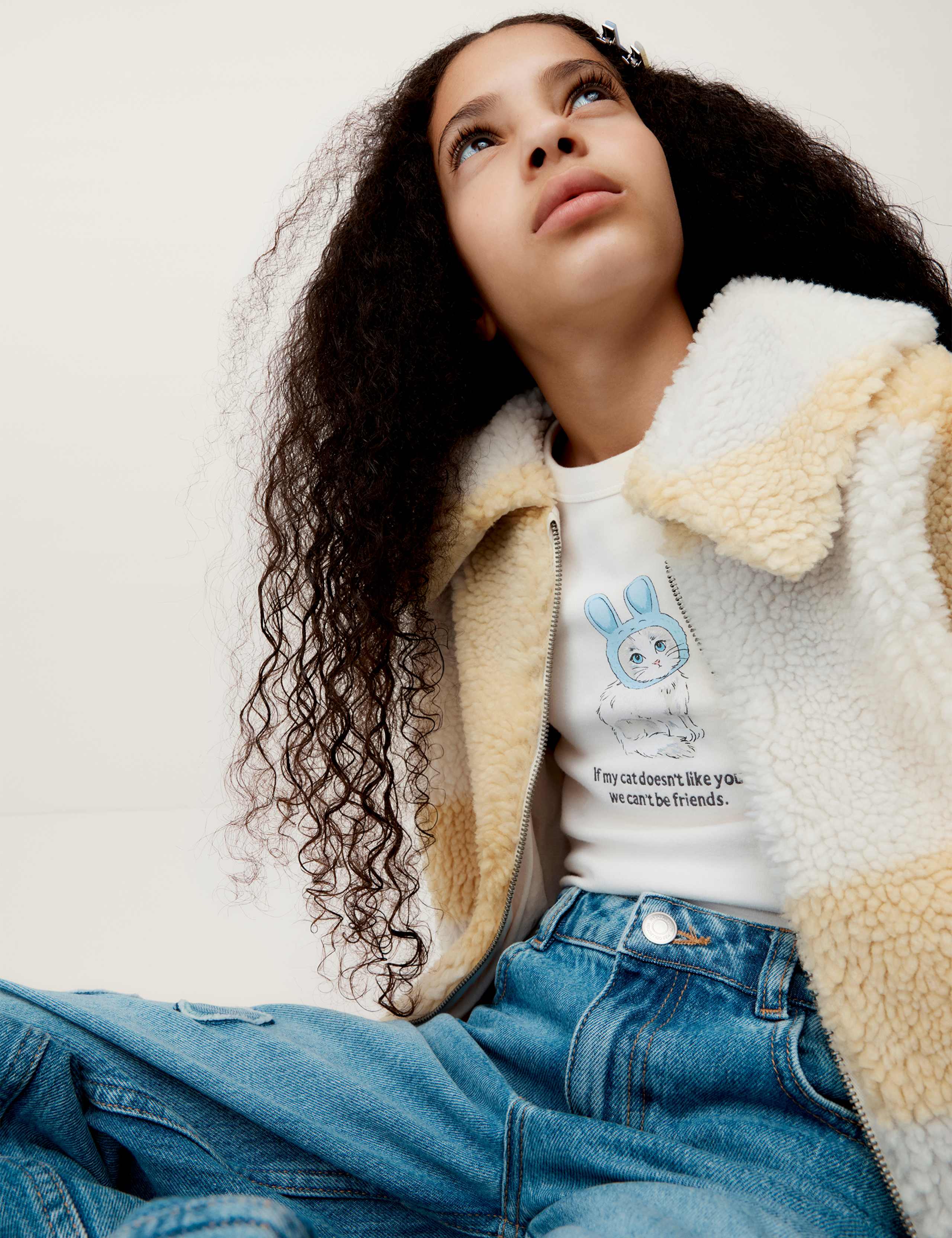 Checked Borg Jacket (2-16 Yrs) 1 of 6