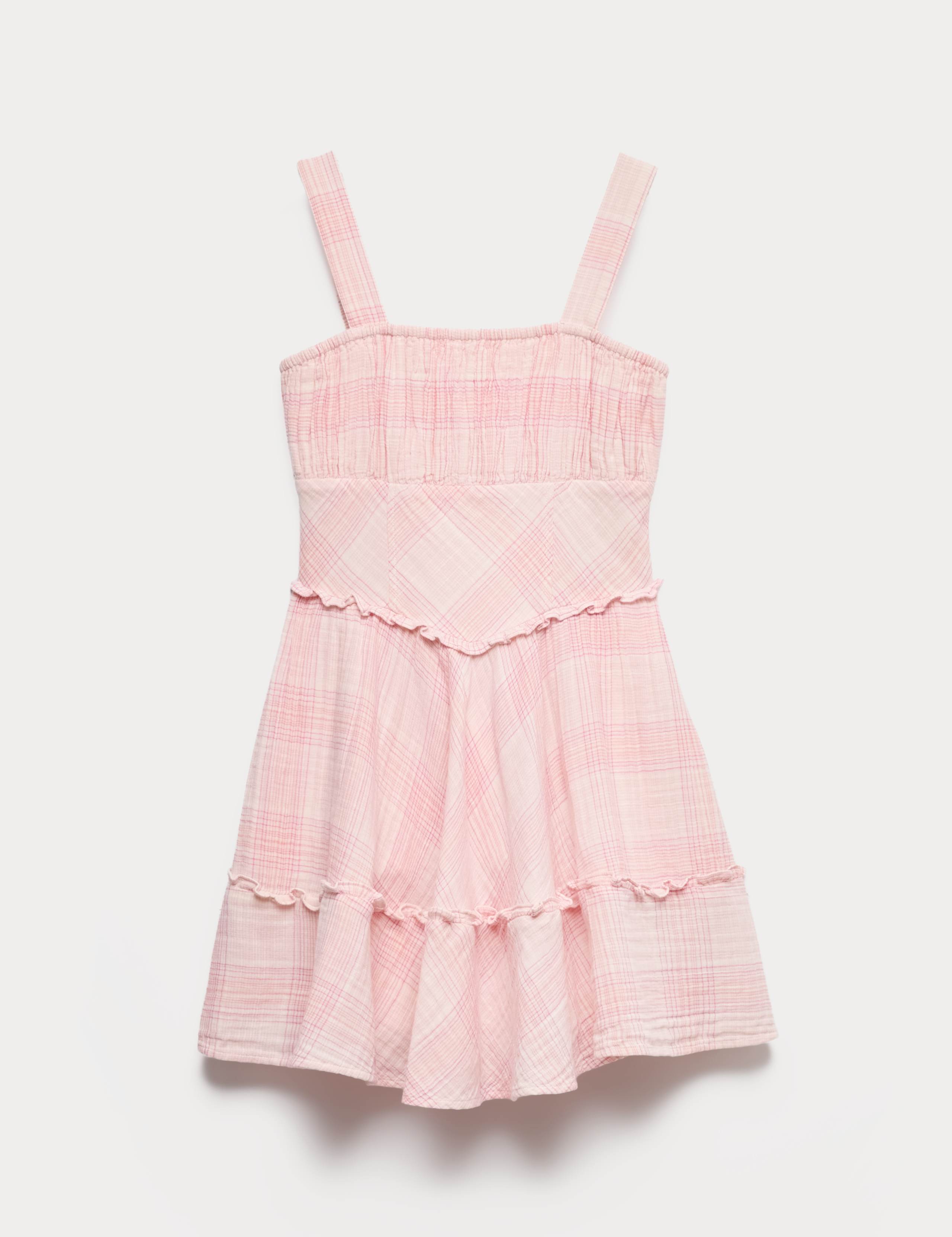Checked Corset Mini Dress (6-16 Yrs) 1 of 1