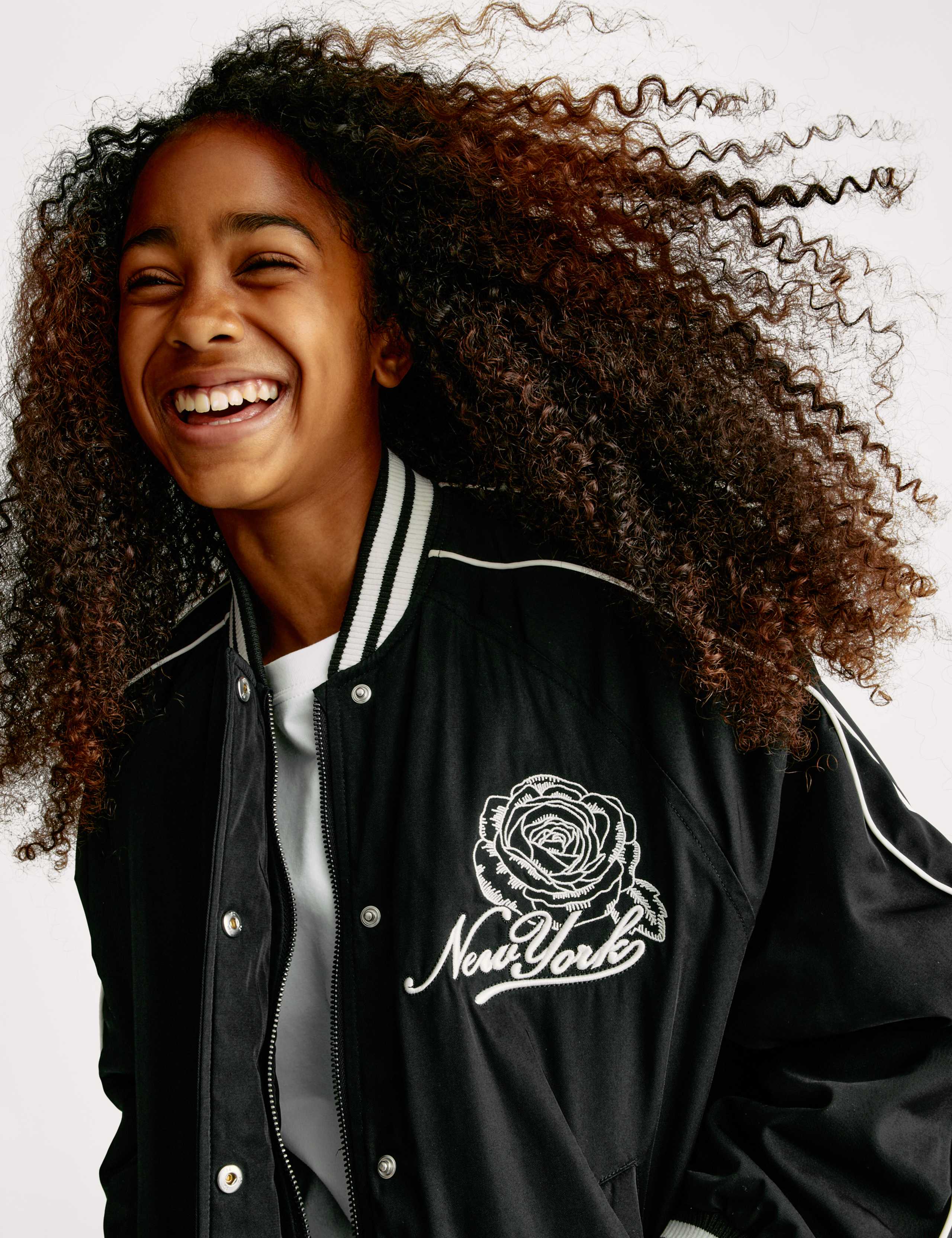 New York Embroidery Bomber Jacket (6-16 Yrs) 3 of 6