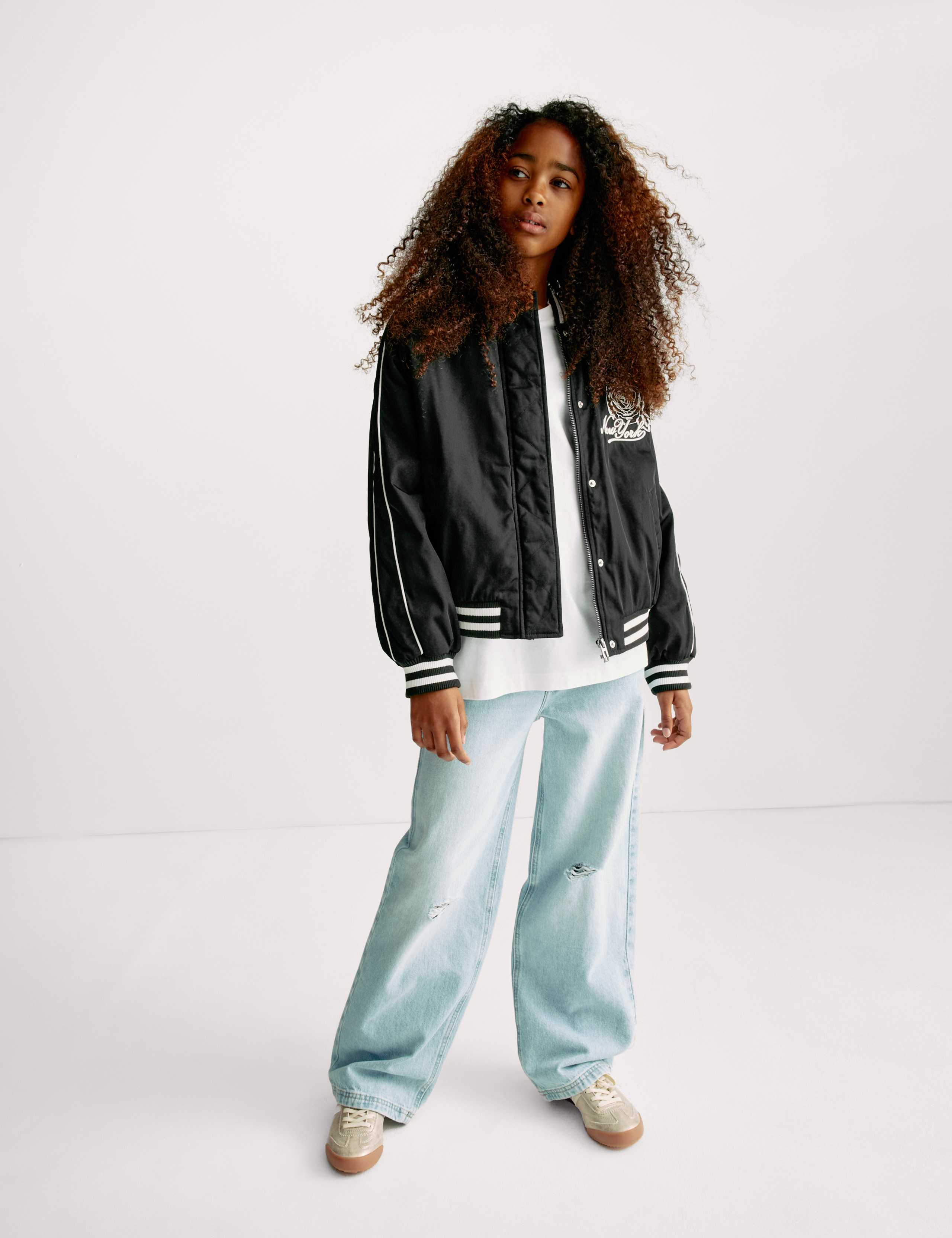 New York Embroidery Bomber Jacket (6-16 Yrs) 4 of 6