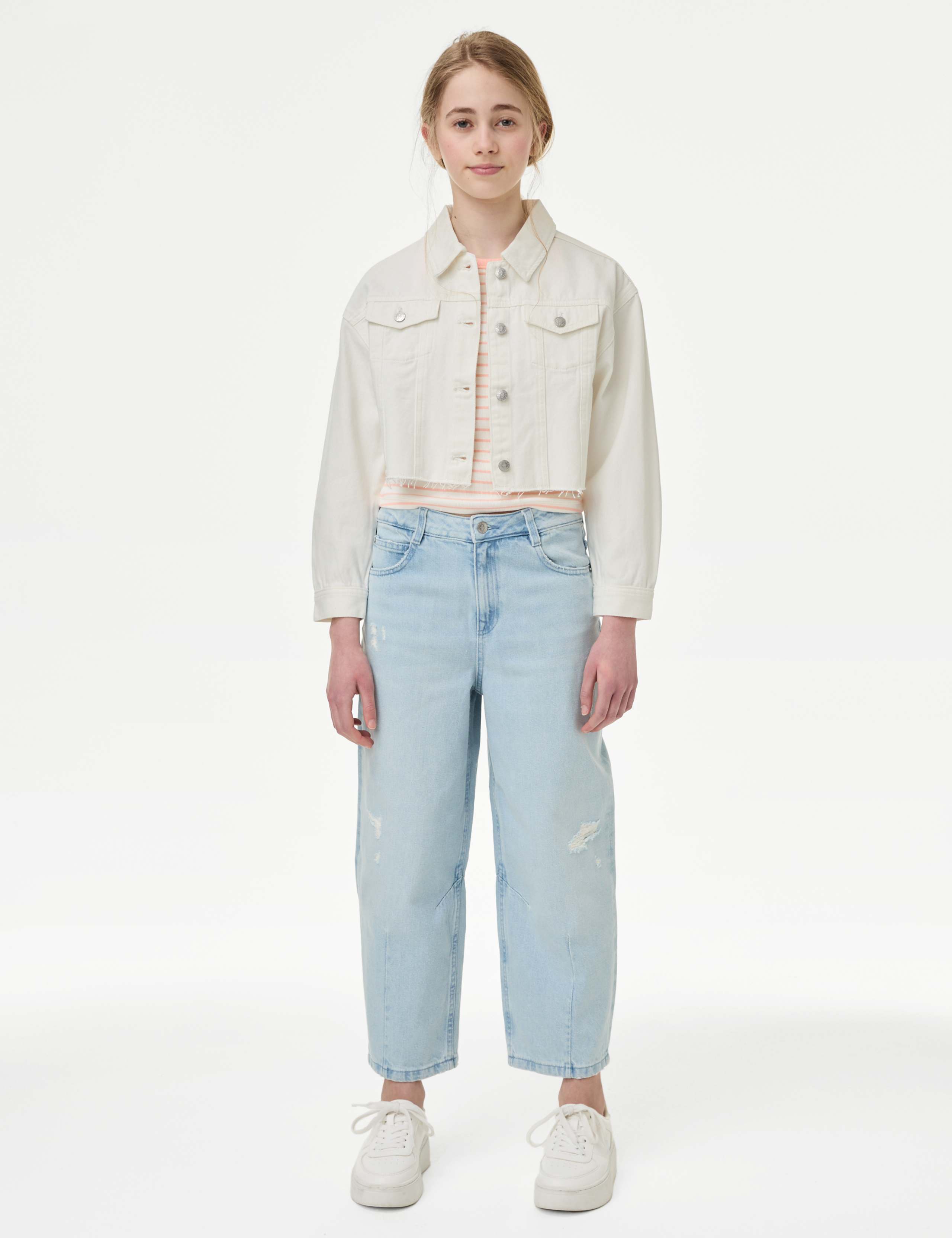 Cropped Denim Jacket (6-16 Yrs) | M&S Collection | M&S