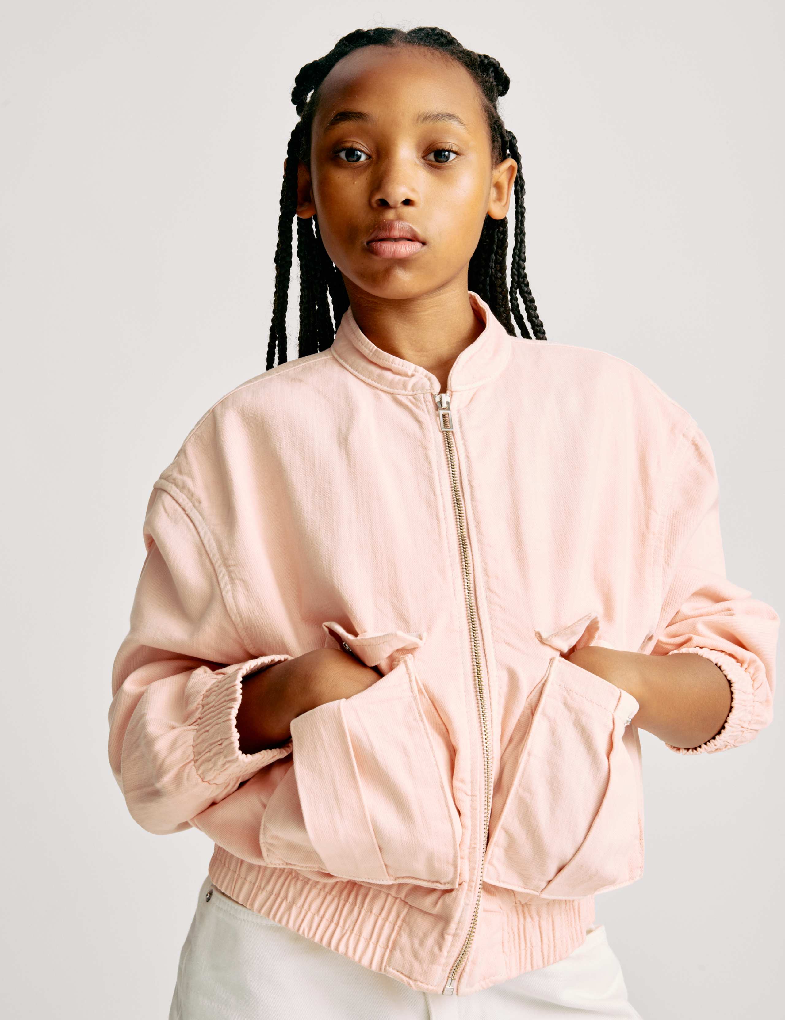 Denim Bomber Jacket (6-16 Yrs) 1 of 8