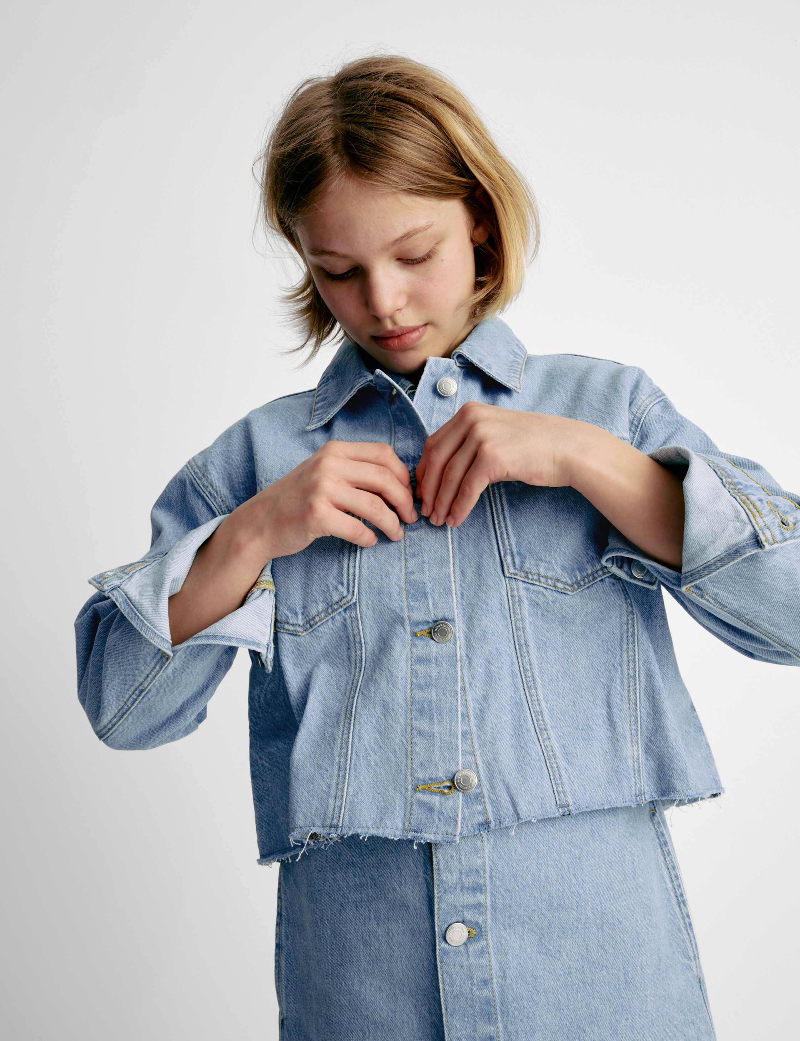 Cropped Denim Jacket (6-16 Years) 7 of 8