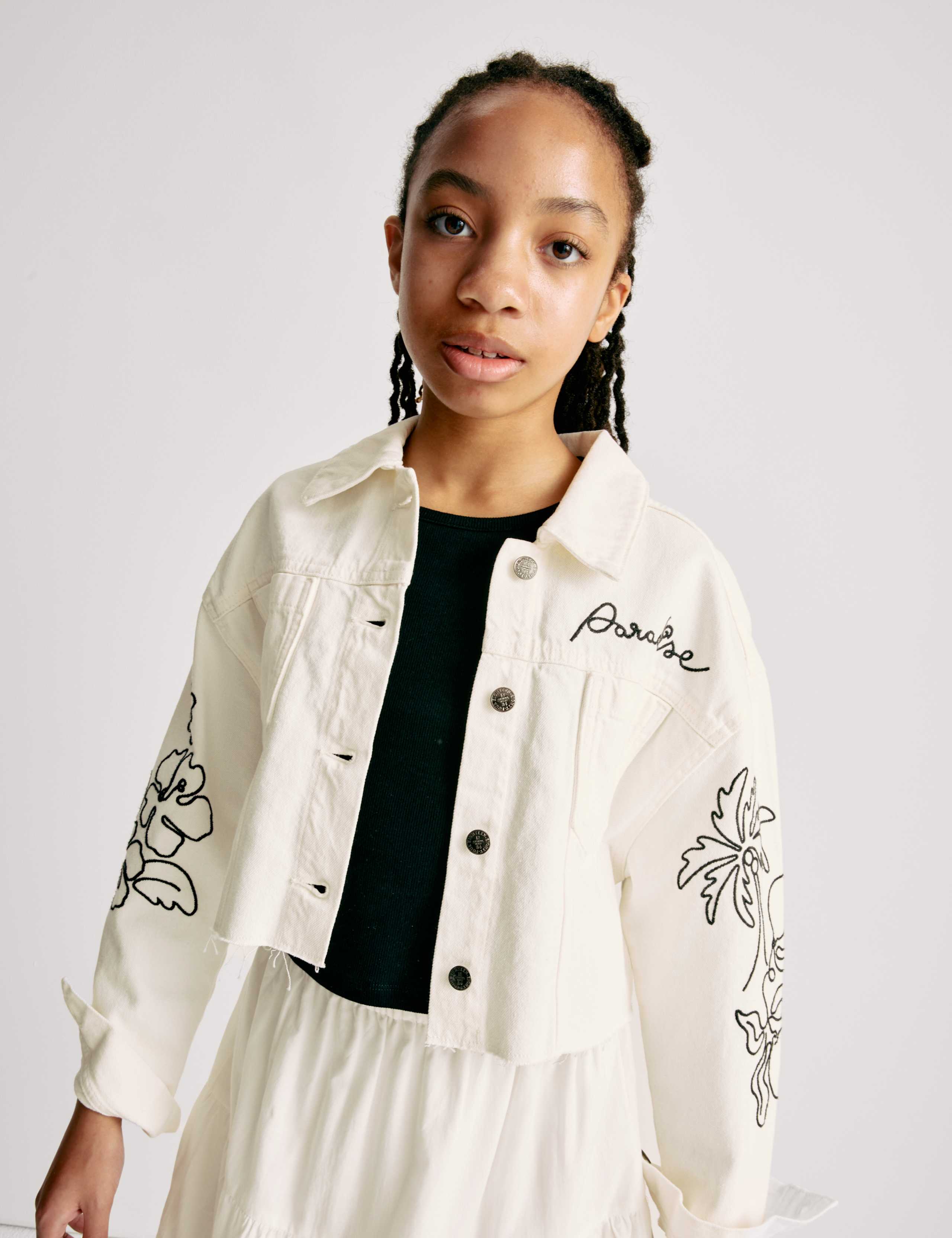 Denim Embroidered Jacket (6-16 Yrs) 5 of 7