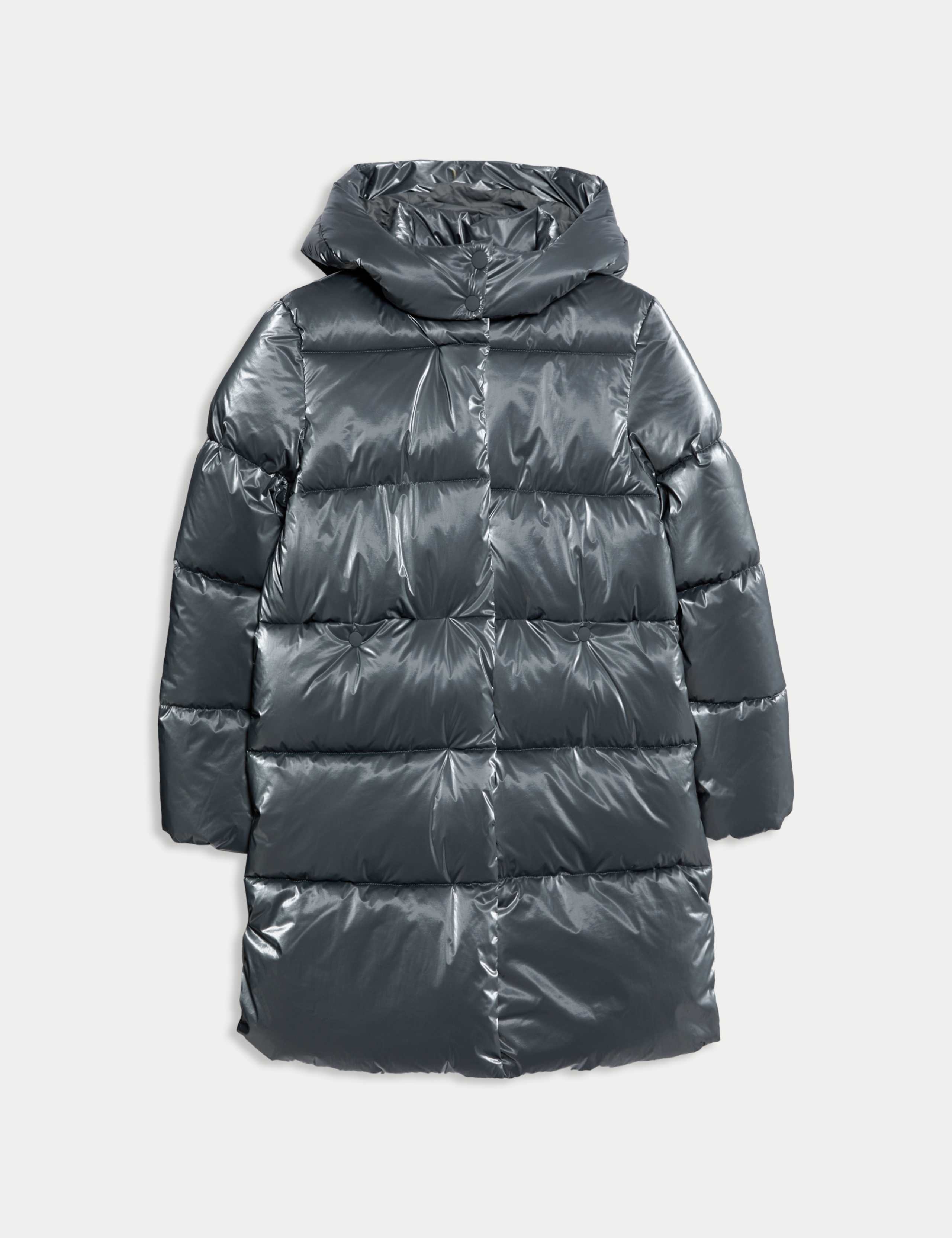 Longline Padded Hooded Coat (6-16 Yrs) 1 of 2