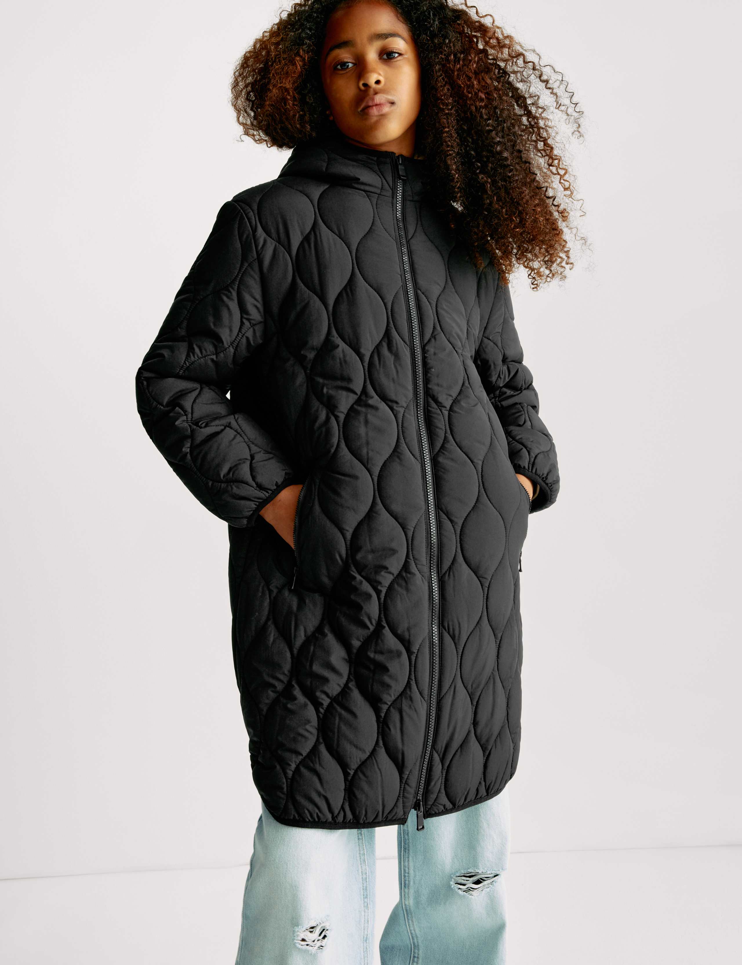 Lightweight Longline Padded Coat (6-16 Yrs) 3 of 7