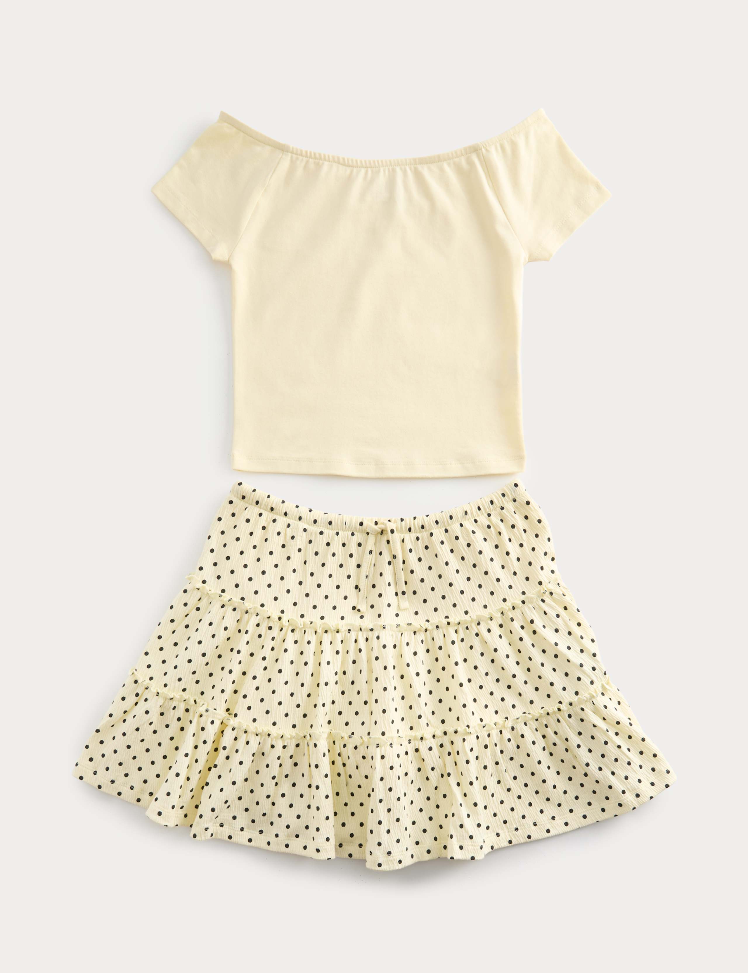Cotton Rich Bardot Top and Skort Outfit (6-16 Yrs) 1 of 2